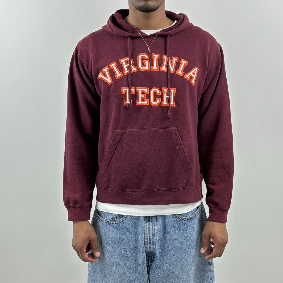 Other vintage Y2K VIRGINIA TECH UNIVERSITY College Spellout hoodie Size US M / EU 48-50 / 2 - 4 Thumbnail