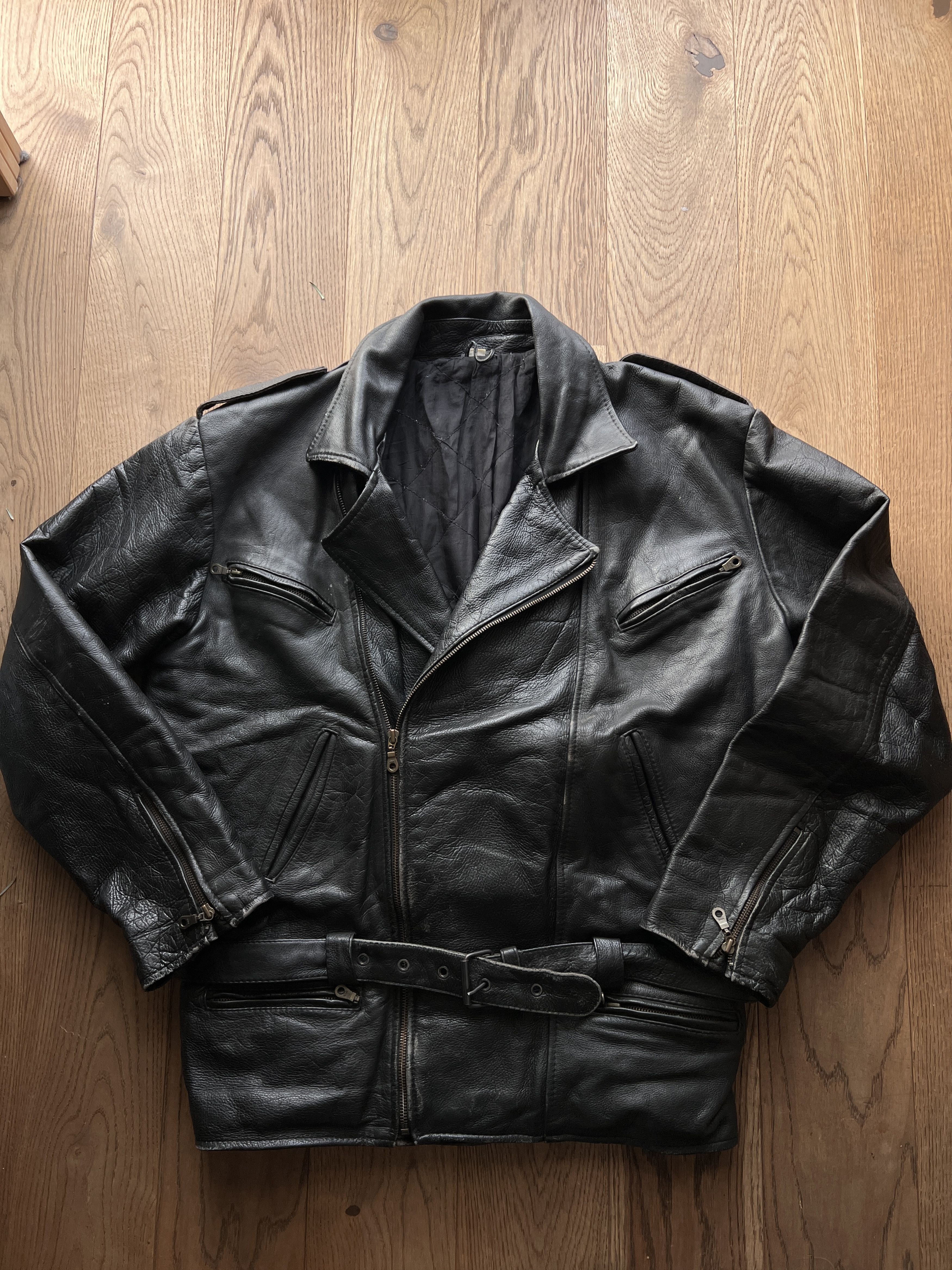Japanese Brand Vintage 90s racing leather bomber jacket biker y2k punk rare Size US L / EU 52-54 / 3 - 5 Thumbnail