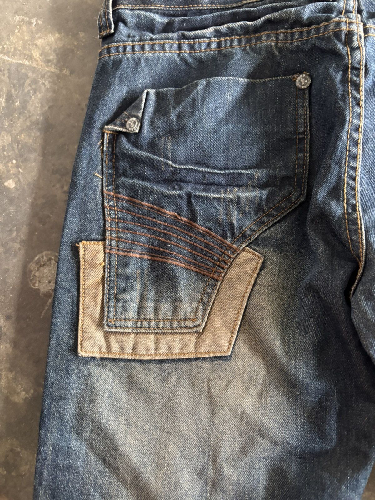 Hysteric Glamour Washed rusty whiskered jeans western bikers style grunge Size US 30 / EU 46 - 14 Thumbnail