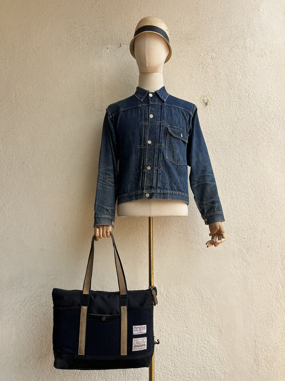 Fred Perry VTG Masterpiece X Fred Perry X Harris Tweed Patina Tote Bag Size ONE SIZE - 2 Thumbnail