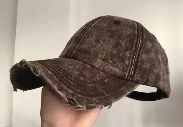 Japanese Brand Etsuko x Yuri Utility grunge tie dye distressed ripped cap Size ONE SIZE - 4 Thumbnail