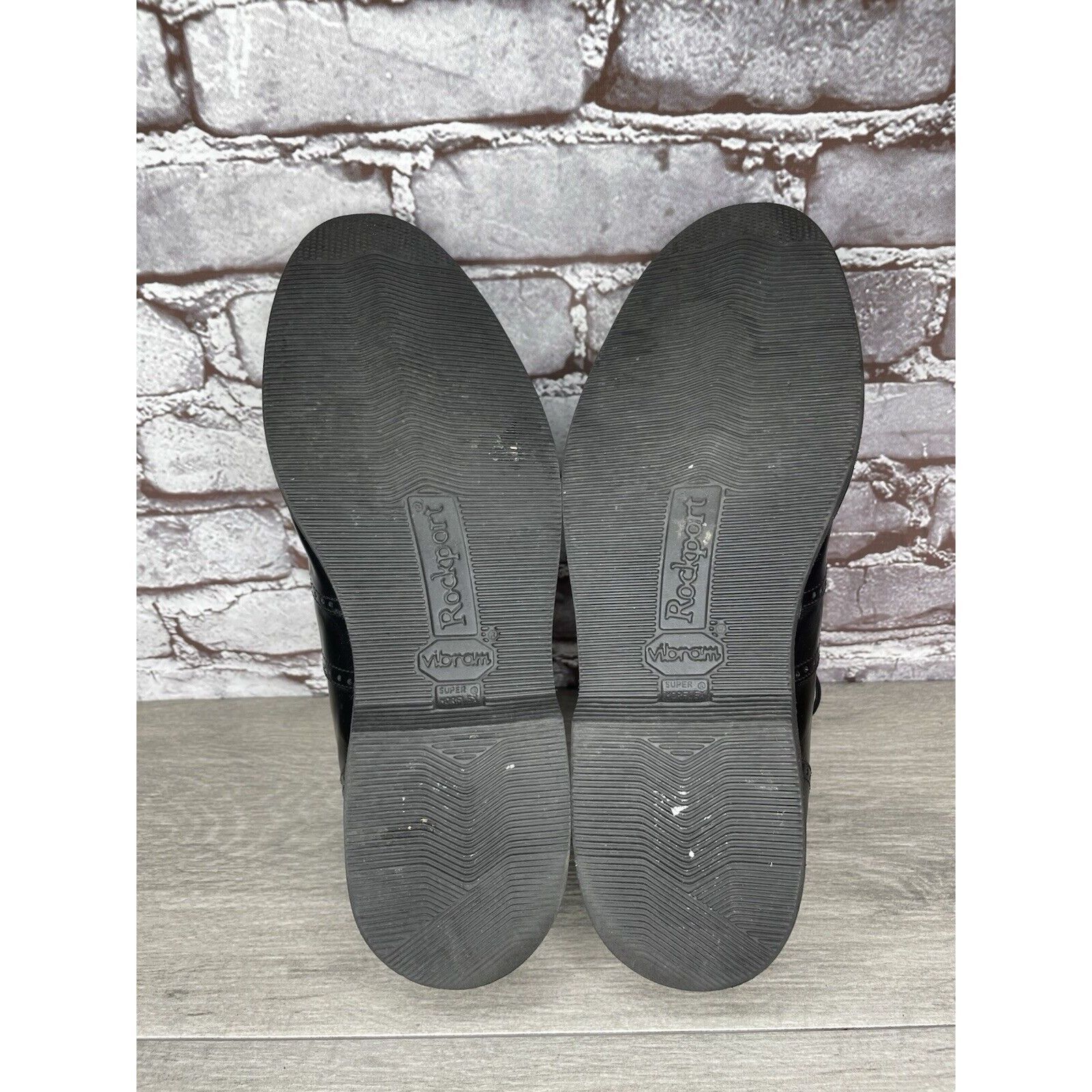 Rockport Rockport Dressports Black Leather Wingtip Oxfords Vibram Sol Size US 9.5 / EU 42-43 - 7 Thumbnail