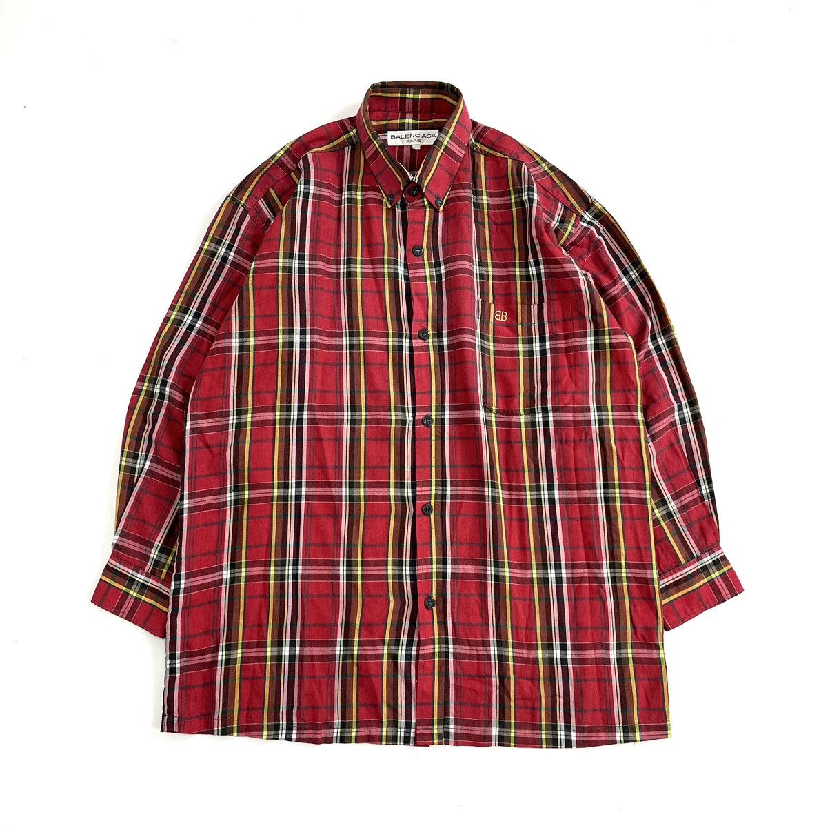 Balenciaga × Vintage Vintage Balenciaga Paris Long Shirt Size US L / EU 52-54 / 3 - 1 Thumbnail