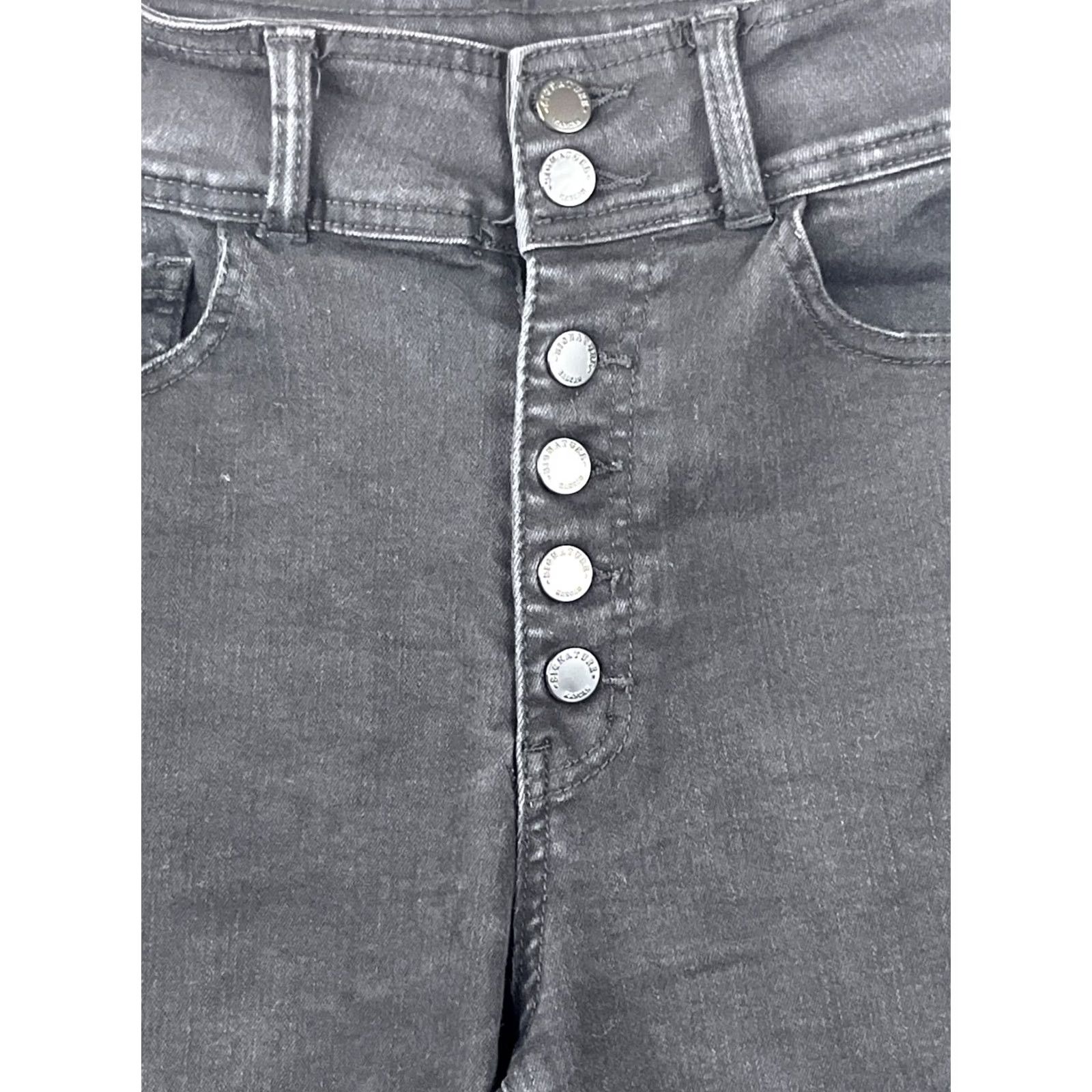 Vintage KanCan Signature Jeans Womens Size 29 Kurvy Ultra High Rise Skinny Black Denim Jeans Size 29" - 2 Thumbnail