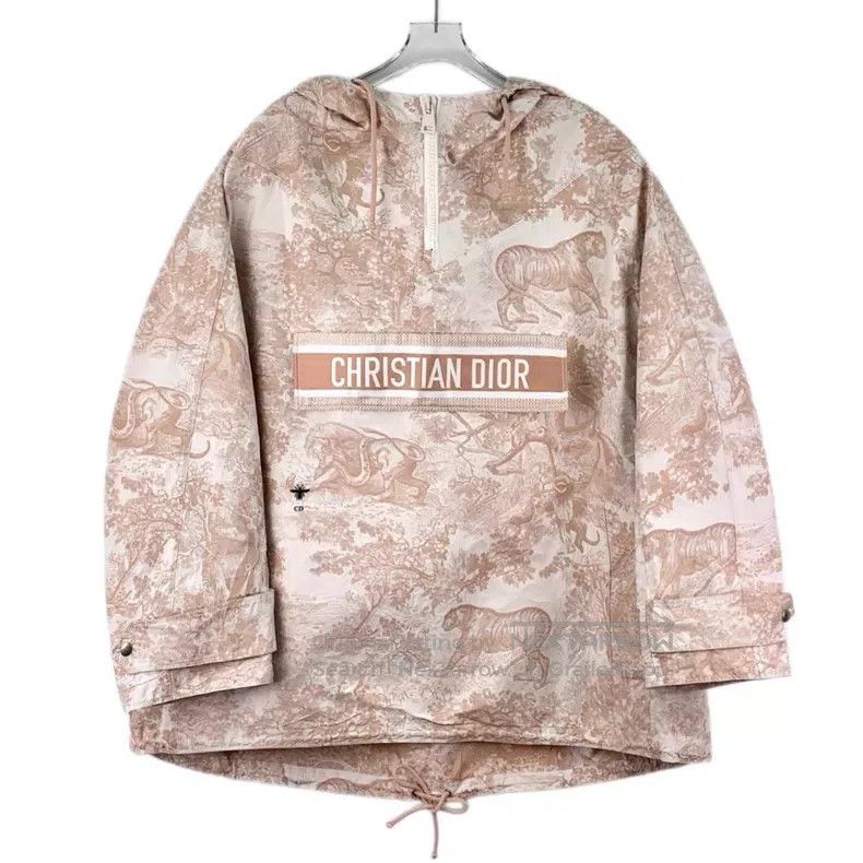 Dior Dior Color-matched animal jungle print full-print hooded d Size XS / US 0-2 / IT 36-38 - 1 Thumbnail