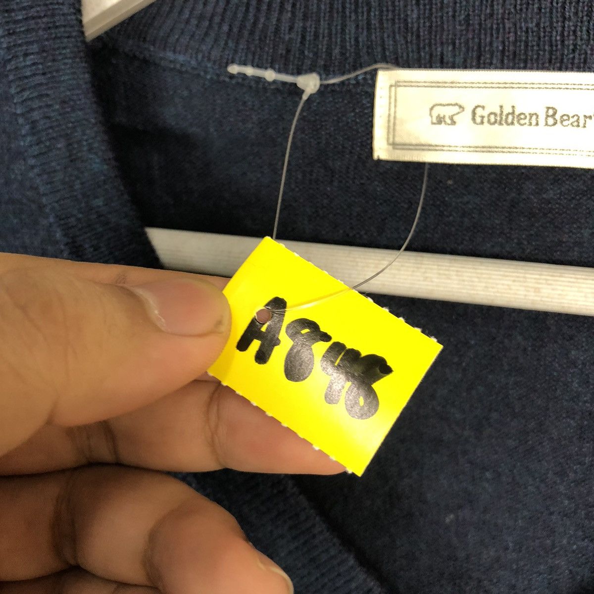 Golden Bear × Homespun Knitwear × Vintage Golden Bear vintage Dark Blue Knitwear #A848 Size US M / EU 48-50 / 2 - 11 Thumbnail