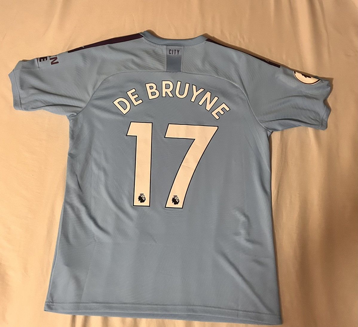 Puma 18-19 Manchester City De Bruyne Jersey Size US L / EU 52-54 / 3 - 4 Thumbnail