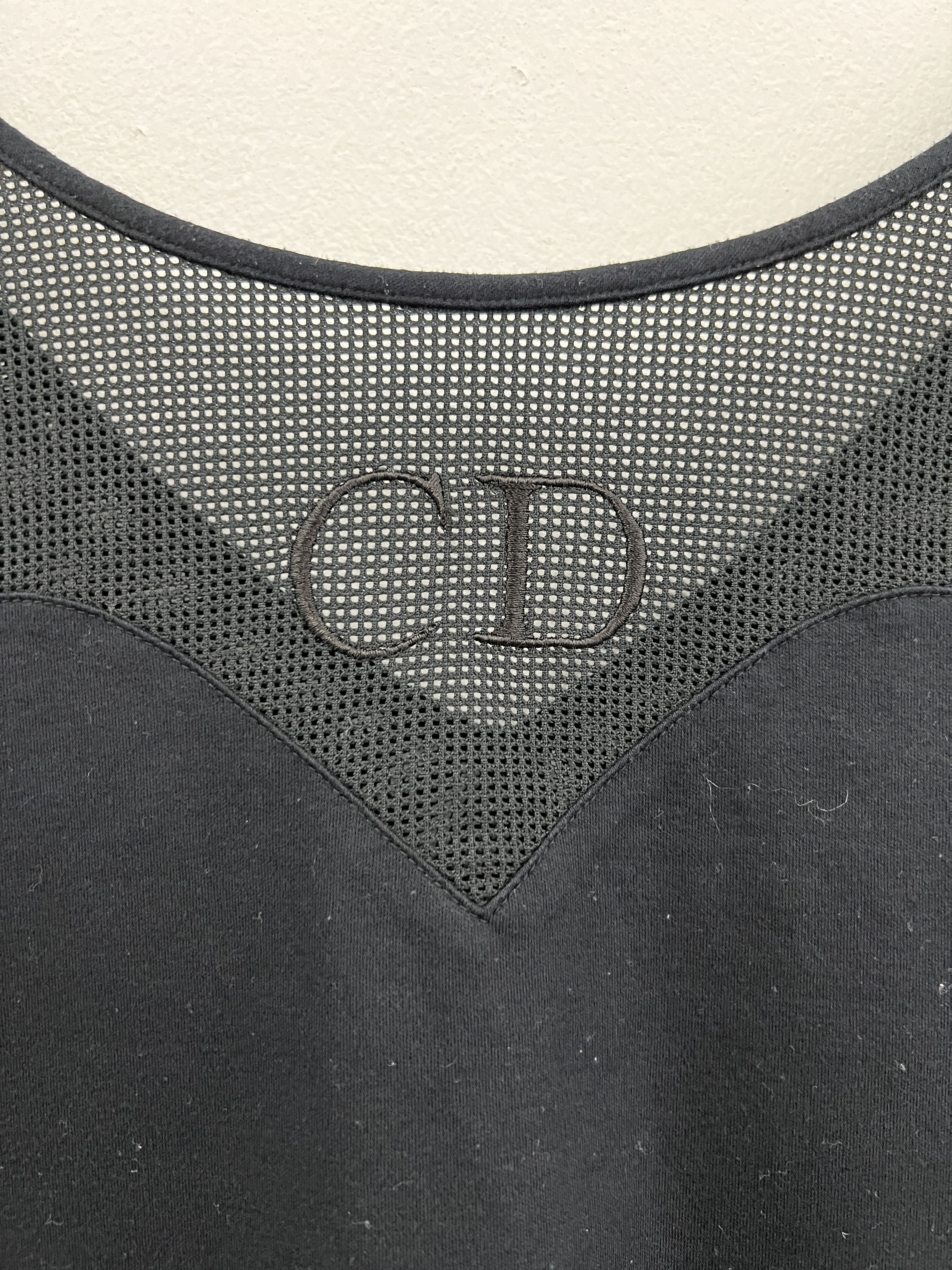 Dior Vintage Christian Dior Mesh V-Neck Blouse (L) GTMPT702 Size L / US 10 / IT 46 - 7 Thumbnail