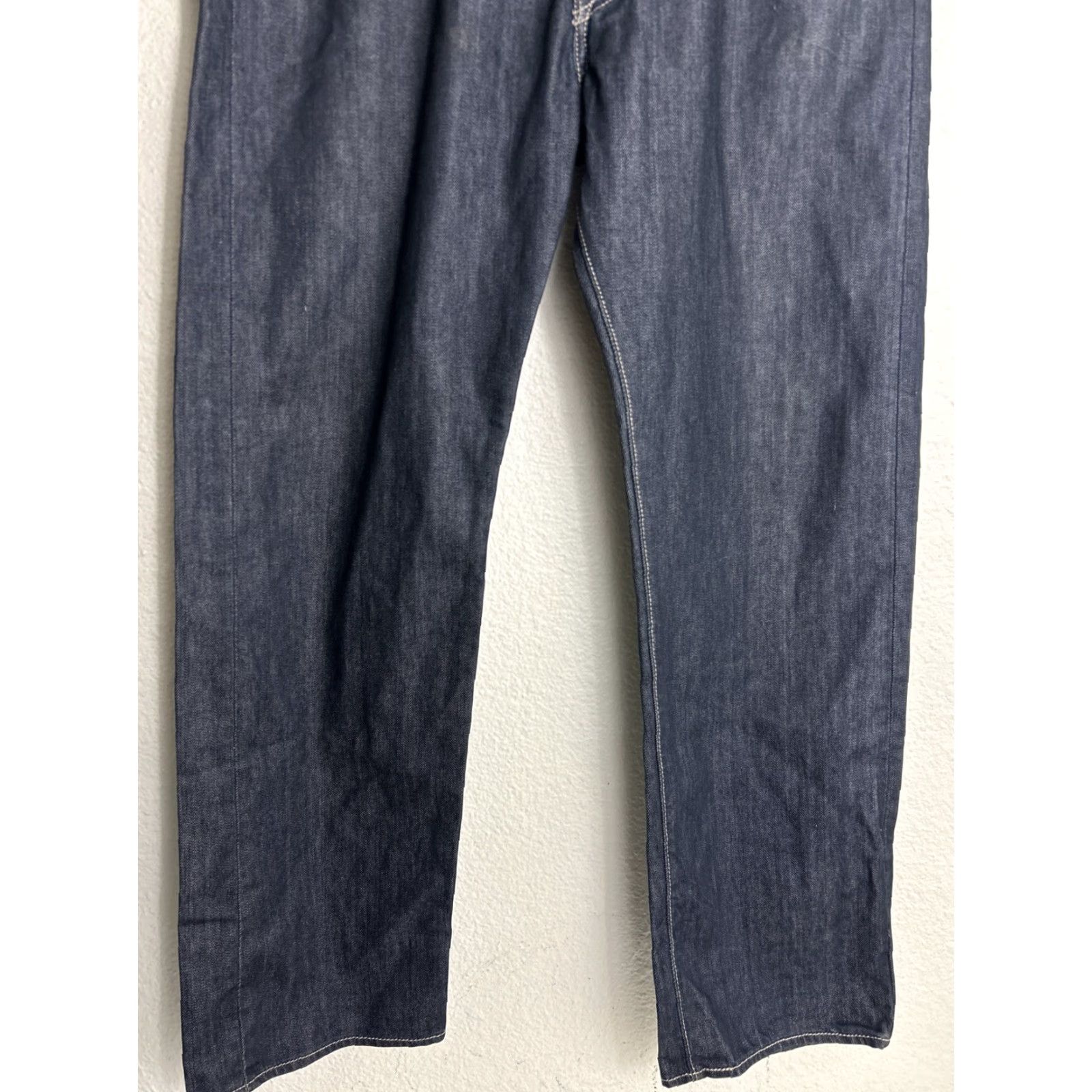 Levi's Levis Jeans Mens 38x30 Blue Denim 501 Button Fly Straight Leg American Dark Wash Size US 38 / EU 54 - 2 Thumbnail