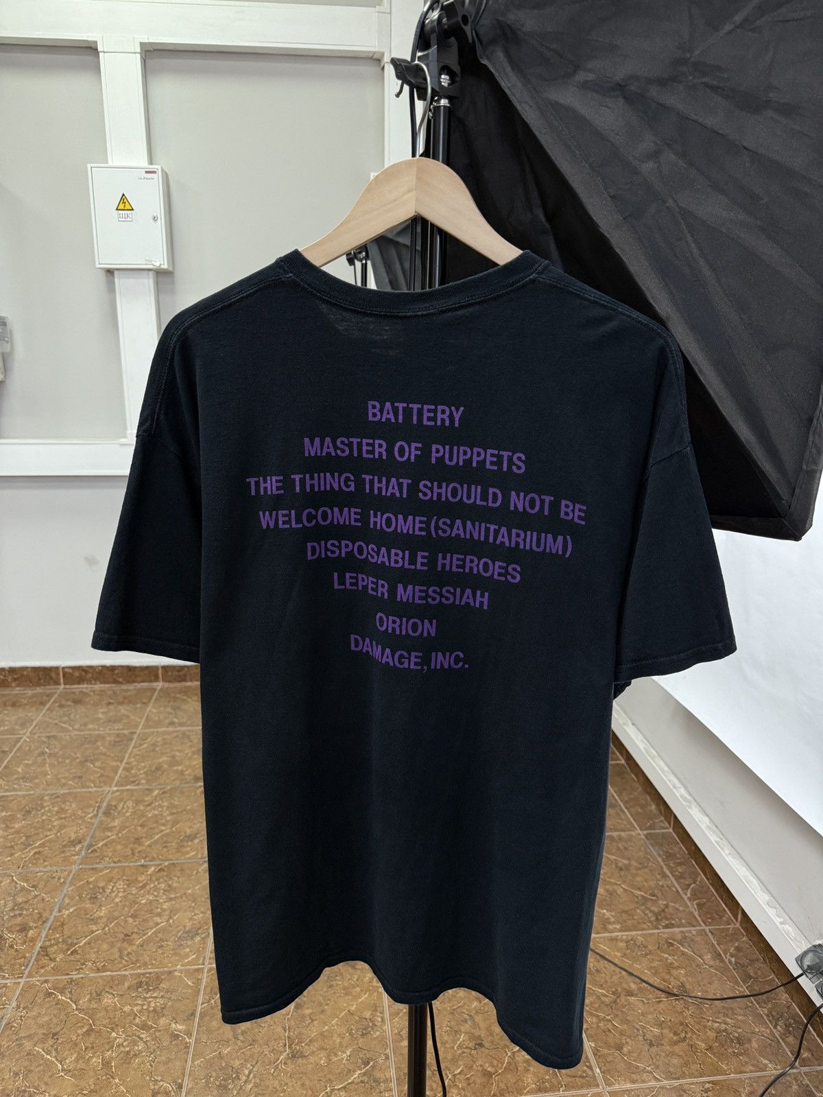Band Tees × Metallica × Vintage 💀 Vintage Metallica Master Of Puppets Rock Band t-shirt 2007 Size US XL / EU 56 / 4 - 2 Thumbnail