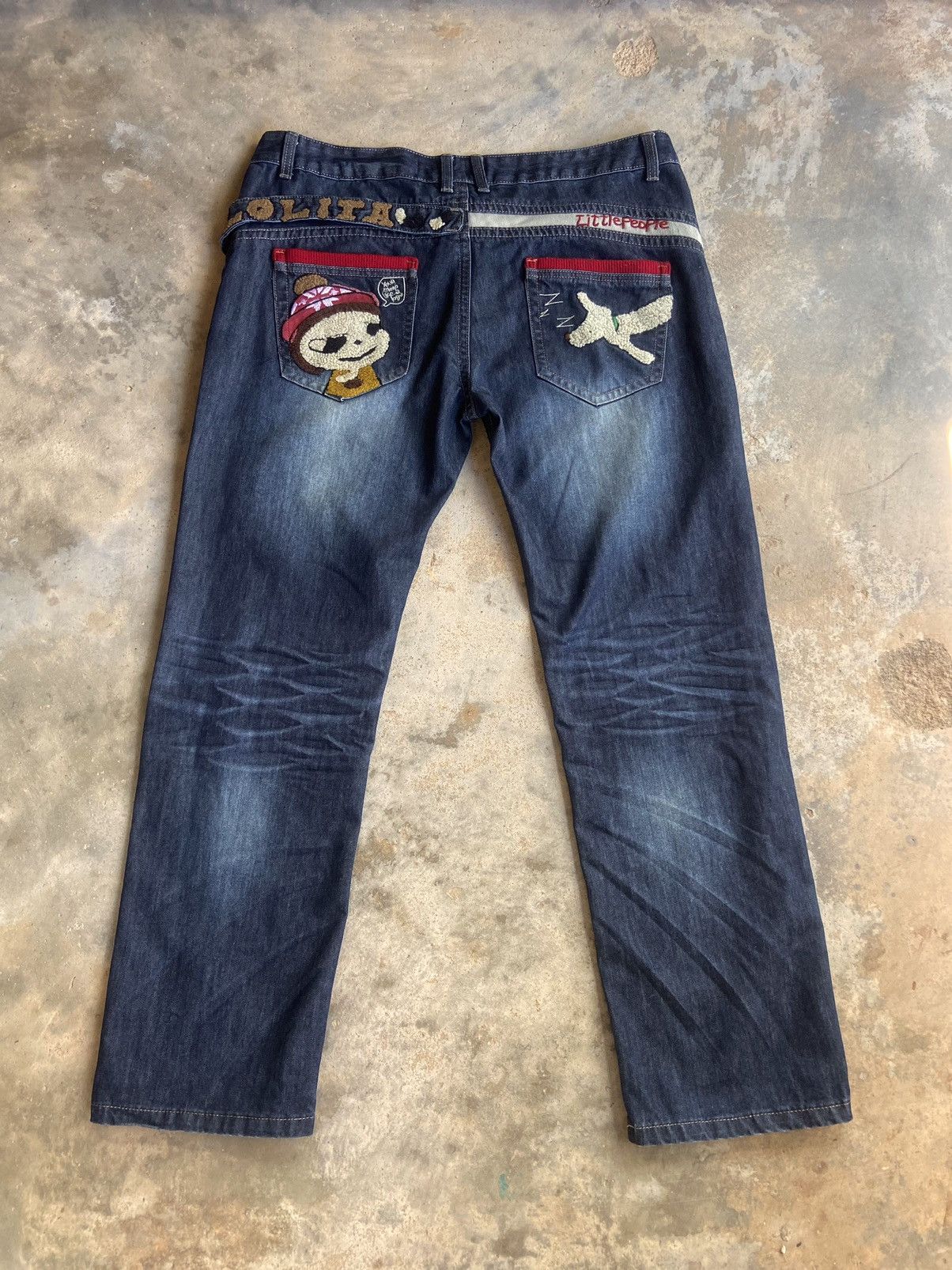 Japanese Brand Lolita Yoshitomo nara X Kurijyua little people jeans Size US 38 / EU 54 - 1 Thumbnail