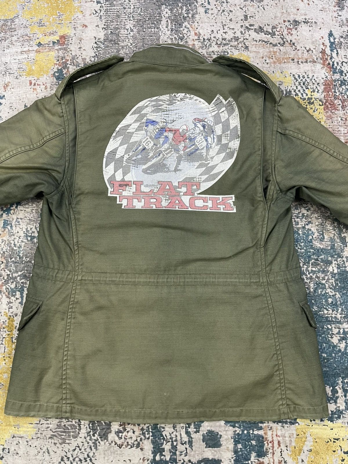 Vintage Vtg M65 x Flat Track By Roach 74 Field Jacket Size US M / EU 48-50 / 2 - 10 Thumbnail