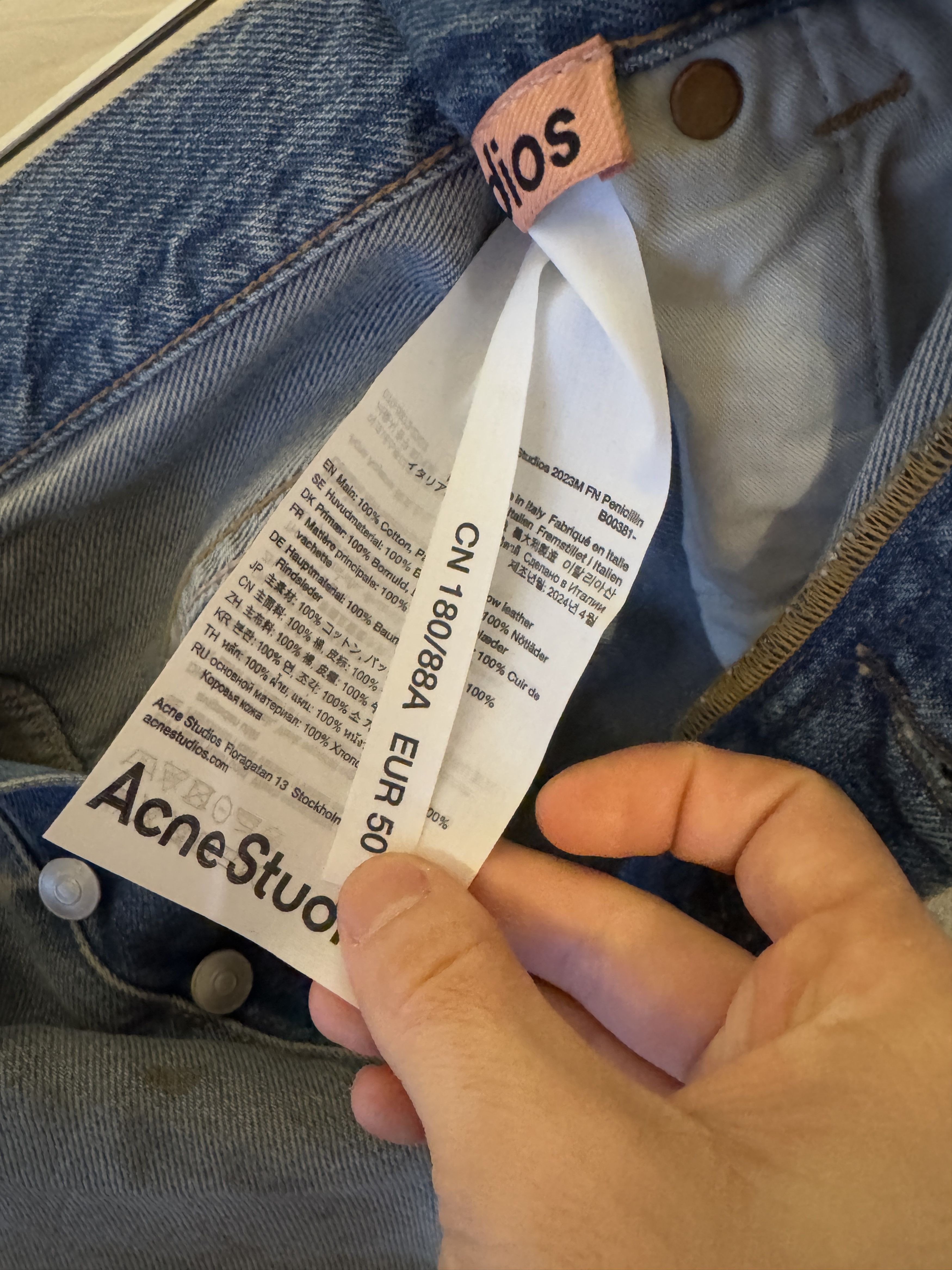Acne Studios Acne Studios 2023 FN Penicillin Denim EUR 50 (Brand New) Size US 34 / EU 50 - 11 Thumbnail