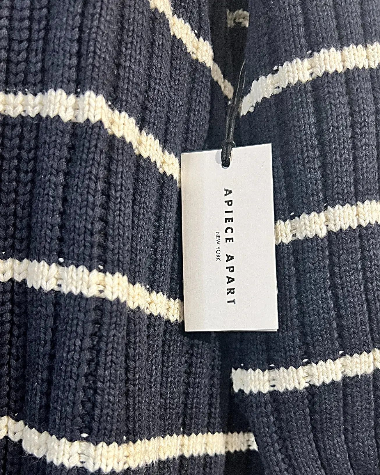 Apiece Apart Cashmere Blend Paloma Oversized Striped Size L / US 10 / IT 46 - 8 Thumbnail