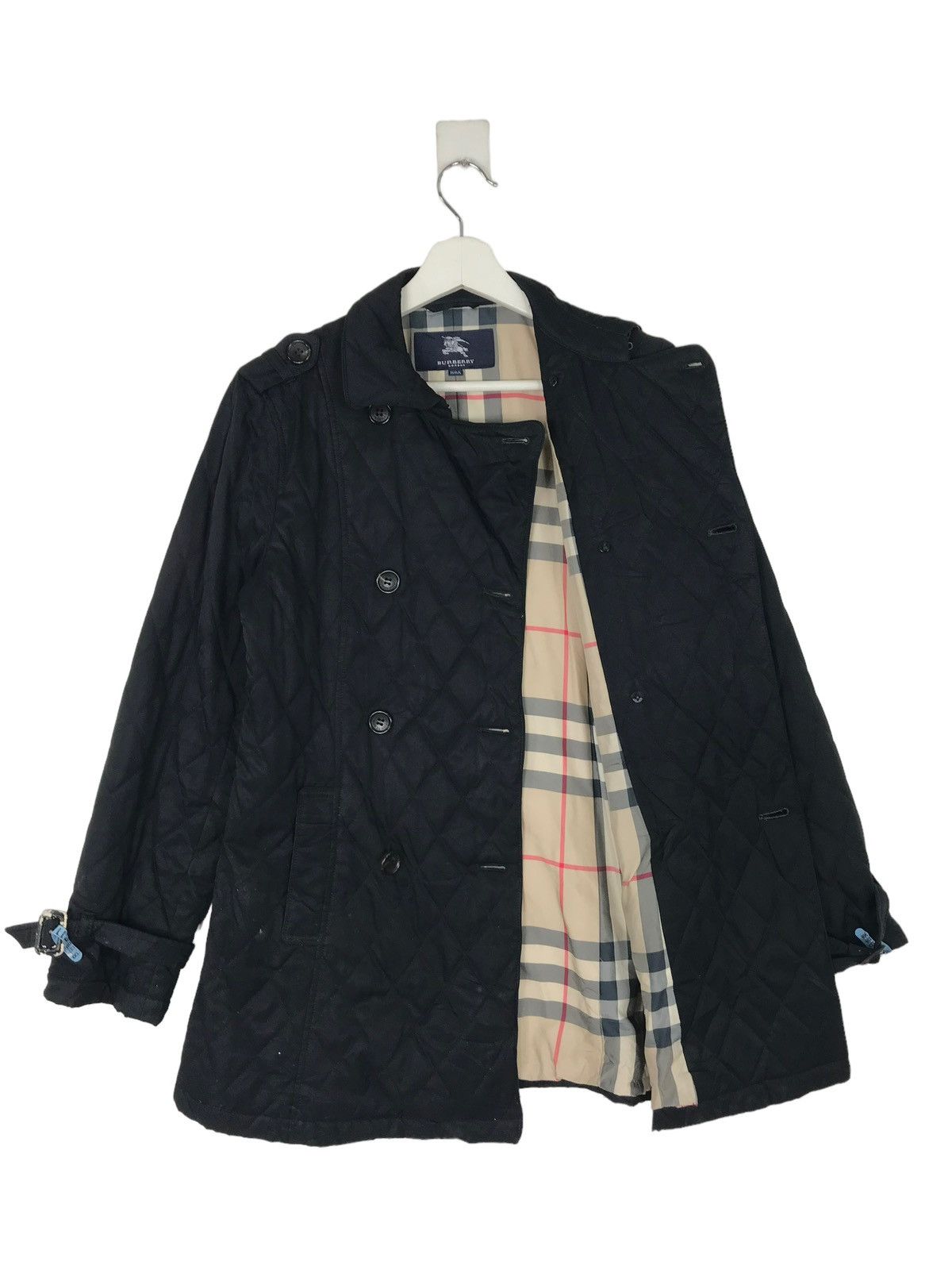 Burberry 💥 BURBERRY QUILTED DOUBLE BREAST BELT JACKET Size US S / EU 44-46 / 1 - 6 Thumbnail