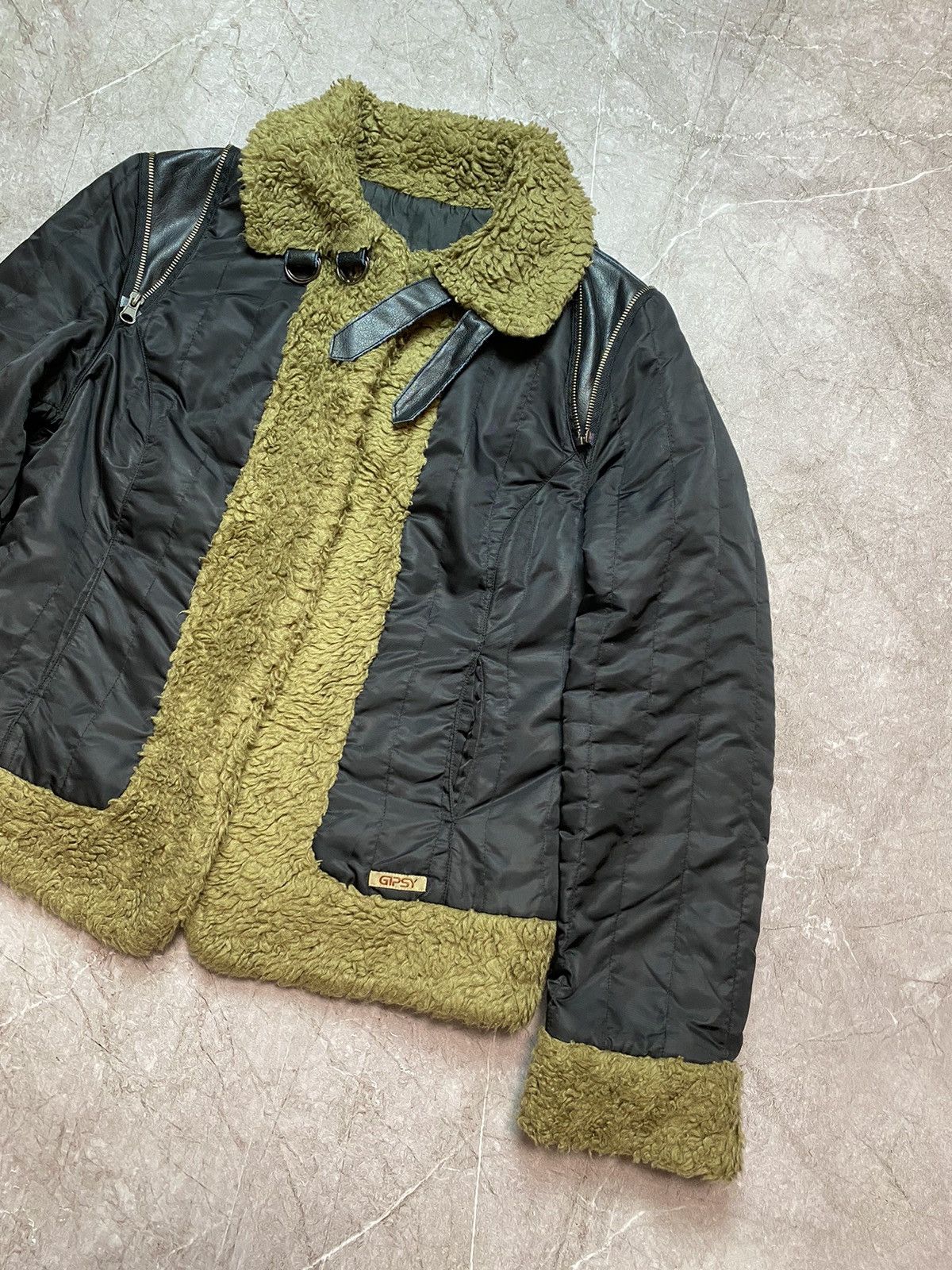 Vintage Vintage Avant-garde alternative faux-fur bomber jacket Size L / US 10 / IT 46 - 5 Thumbnail