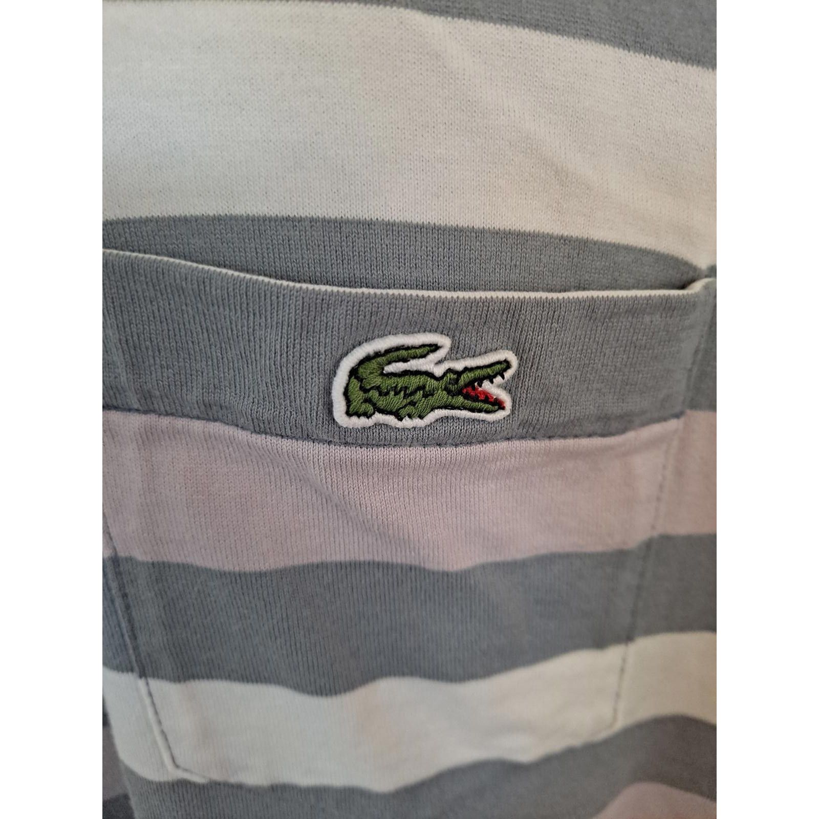 Lacoste Lacoste Gray, Pink and White Pocketed Polo Size 8 Size US XL / EU 56 / 4 - 2 Thumbnail