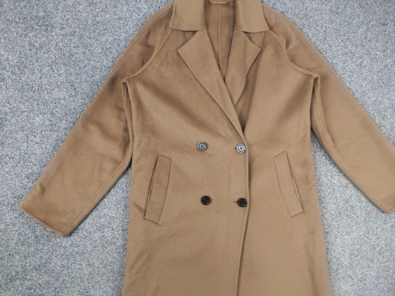 Vintage Oakwood paris Design long Wool Blend coat straight Jacket Size XS / US 0-2 / IT 36-38 - 9 Thumbnail