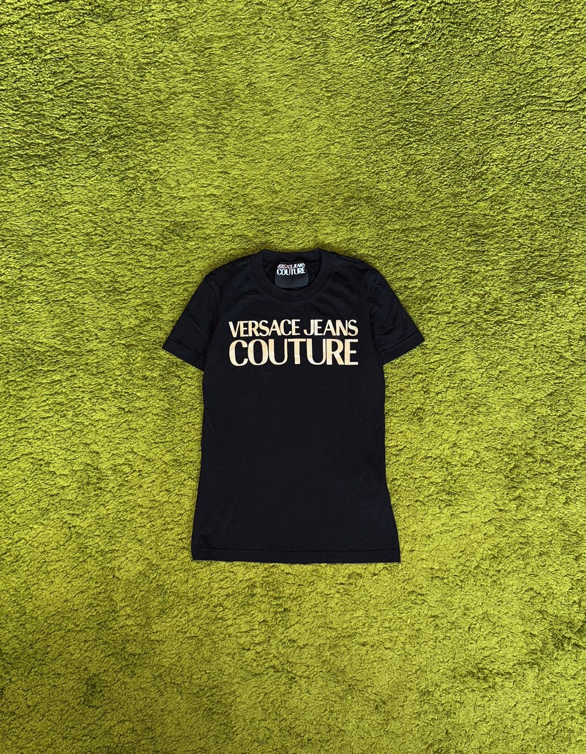 Designer × Versace × Versace Jeans Couture Versace Jeans Couture big logo t-shirt black Size S / US 4 / IT 40 - 1 Thumbnail