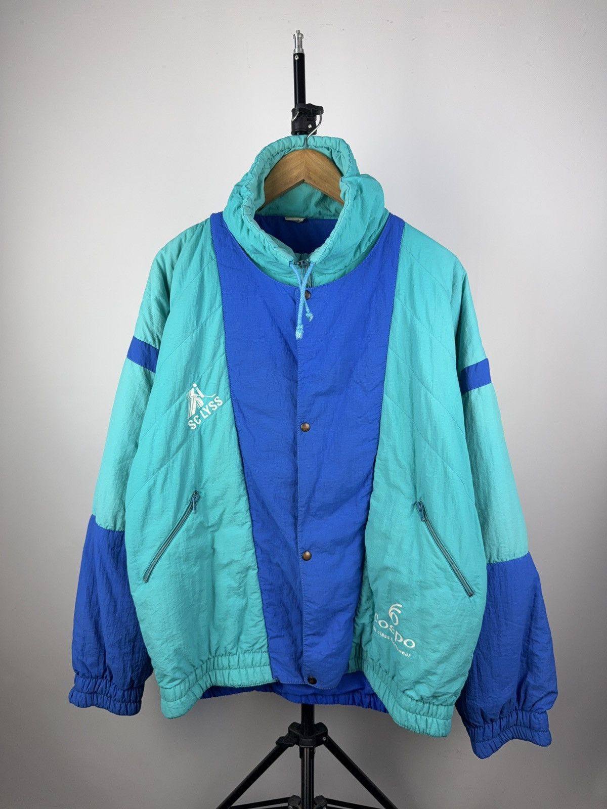 Other Vntg 90s Cospo SC LYSS Renault Ski Jacket Colorblock Puffer Size US M / EU 48-50 / 2 - 1 Thumbnail