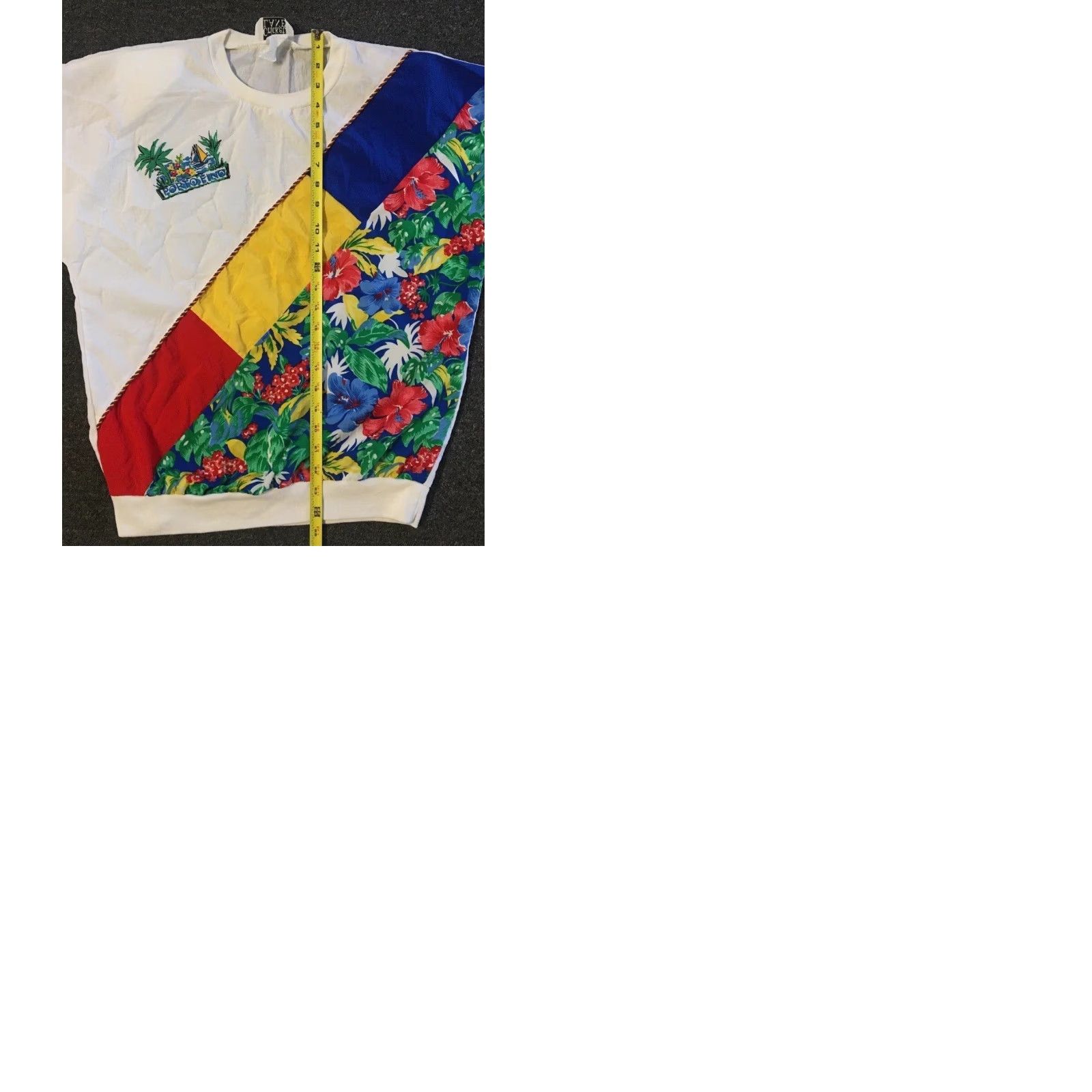 Vintage VINTAGE Abstract Flower Art Top Shirt Womens 12 White 80s 90s Surf Hawaii Vaporwave Grunge All Over Print Flowered Pattern Size XL / US 12-14 / IT 48-50 - 9 Thumbnail