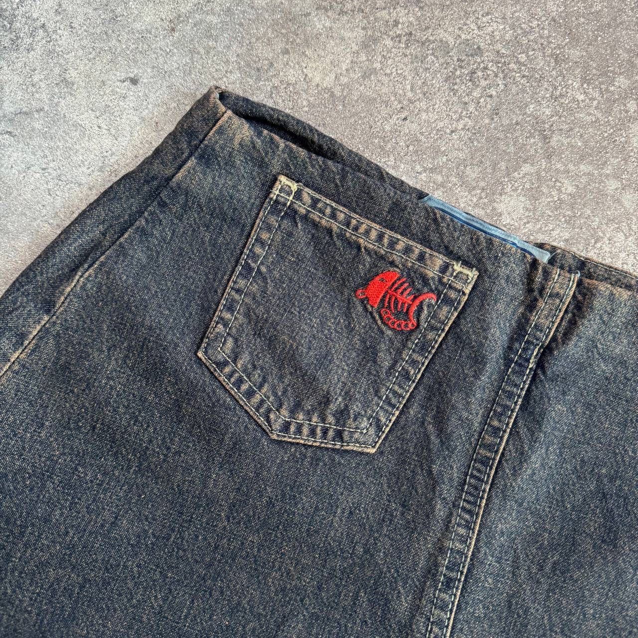 20471120 × If Six Was Nine Amazing Y2K Washed Denim Midi Skirt Size 27" / US 4 / IT 40 - 6 Thumbnail