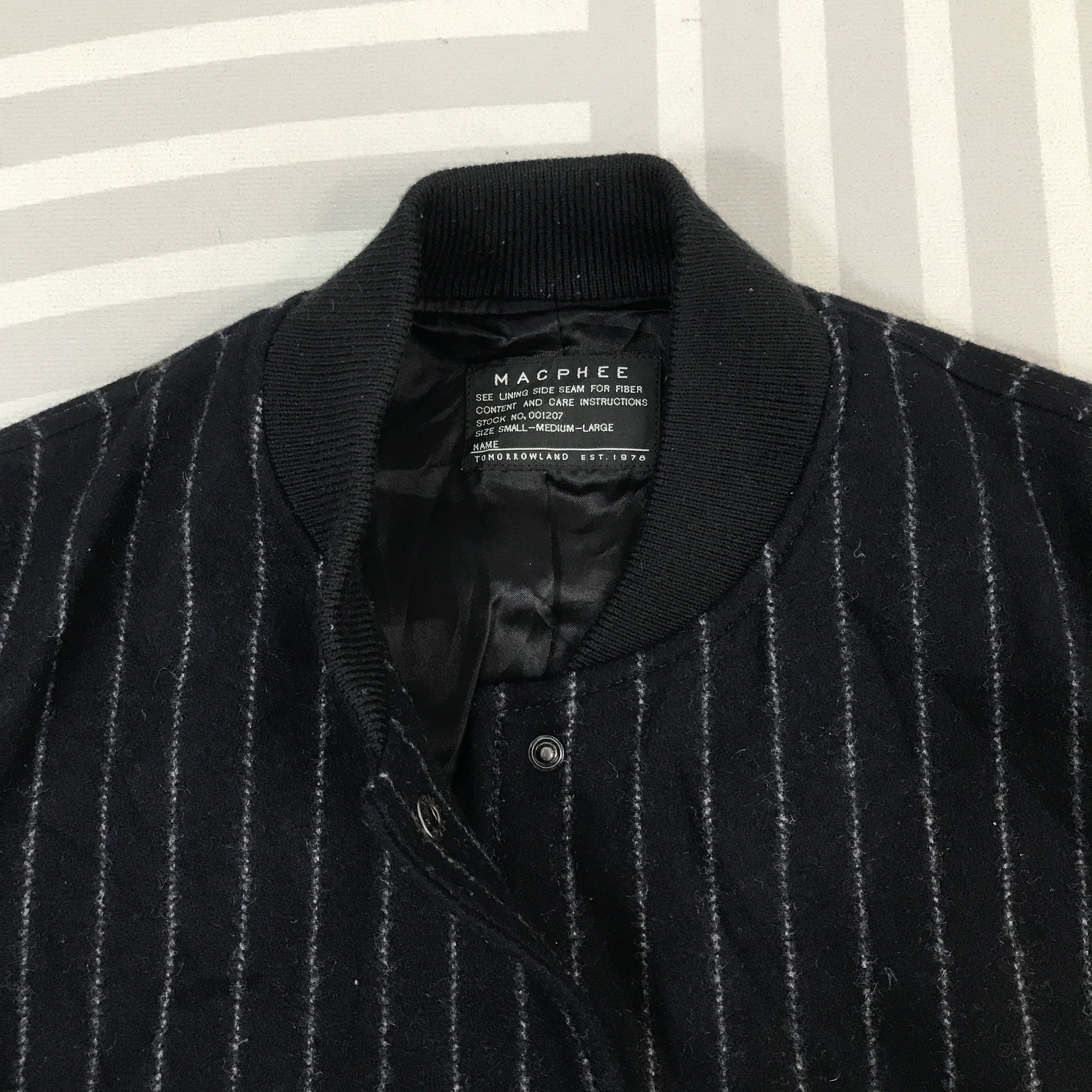 Japanese Brand × Tomorrowland Vintage Tomorowland Varsity Snap Button Jacket Size US M / EU 48-50 / 2 - 8 Thumbnail