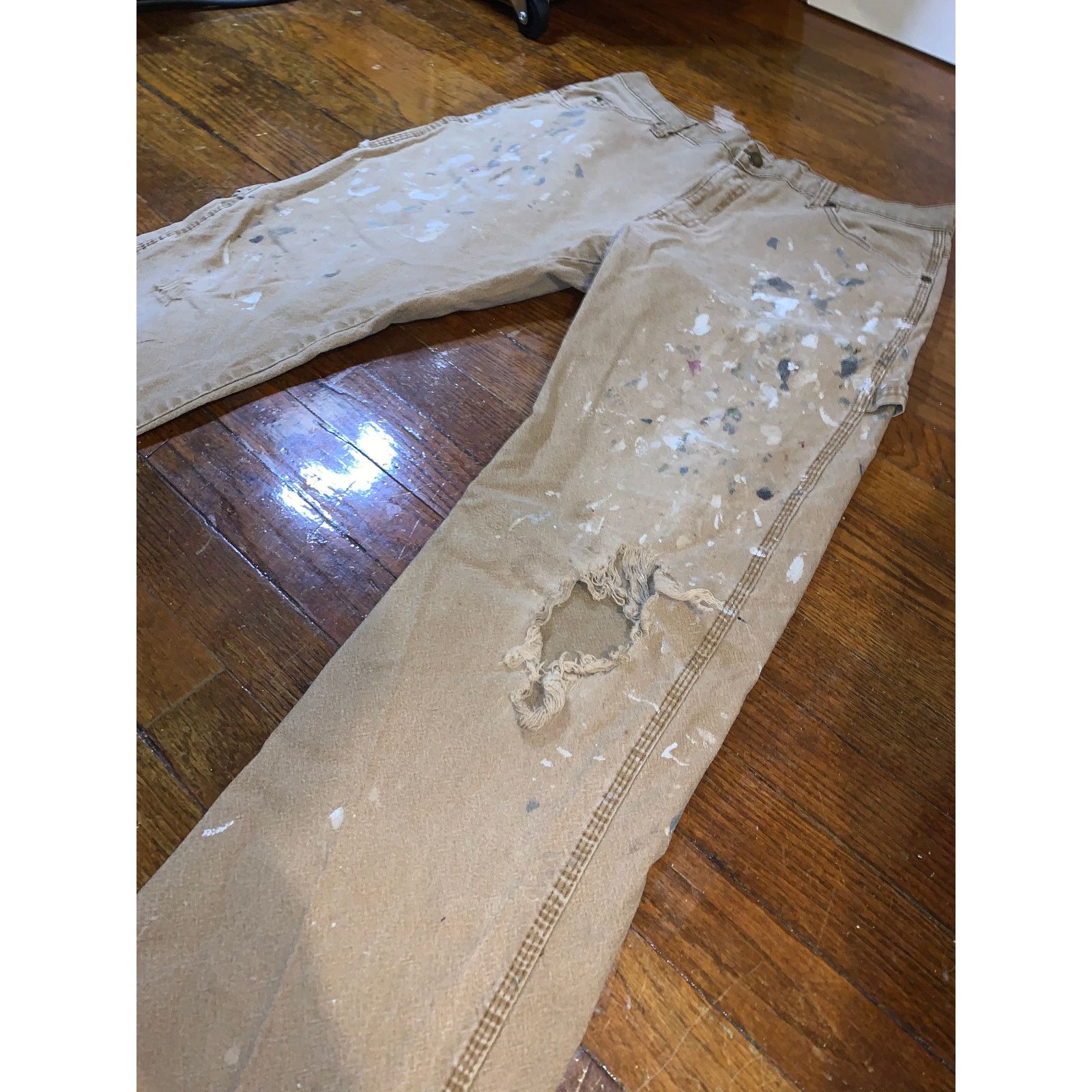 Dickies Dickies Carpenter Pants Hammer Loop Distressed Paint 34X32 Size US 34 / EU 50 - 3 Thumbnail