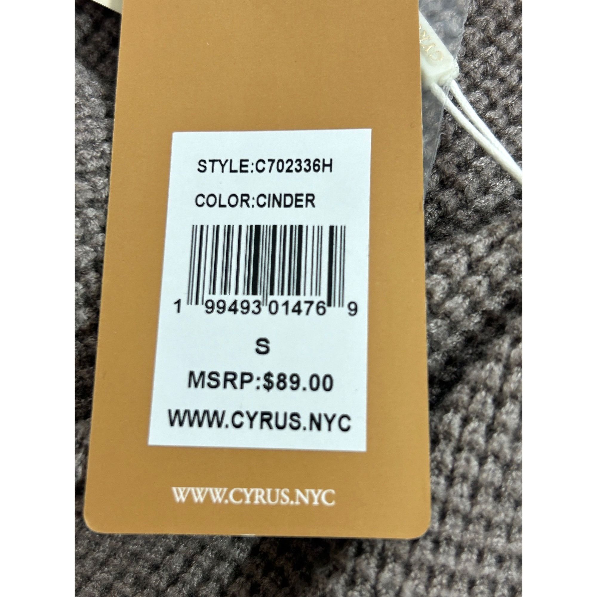 Other Cyrus Sweater S Mock Neck Long Sleeve Taupe (Cinder) Oversiz Size S / US 4 / IT 40 - 6 Thumbnail
