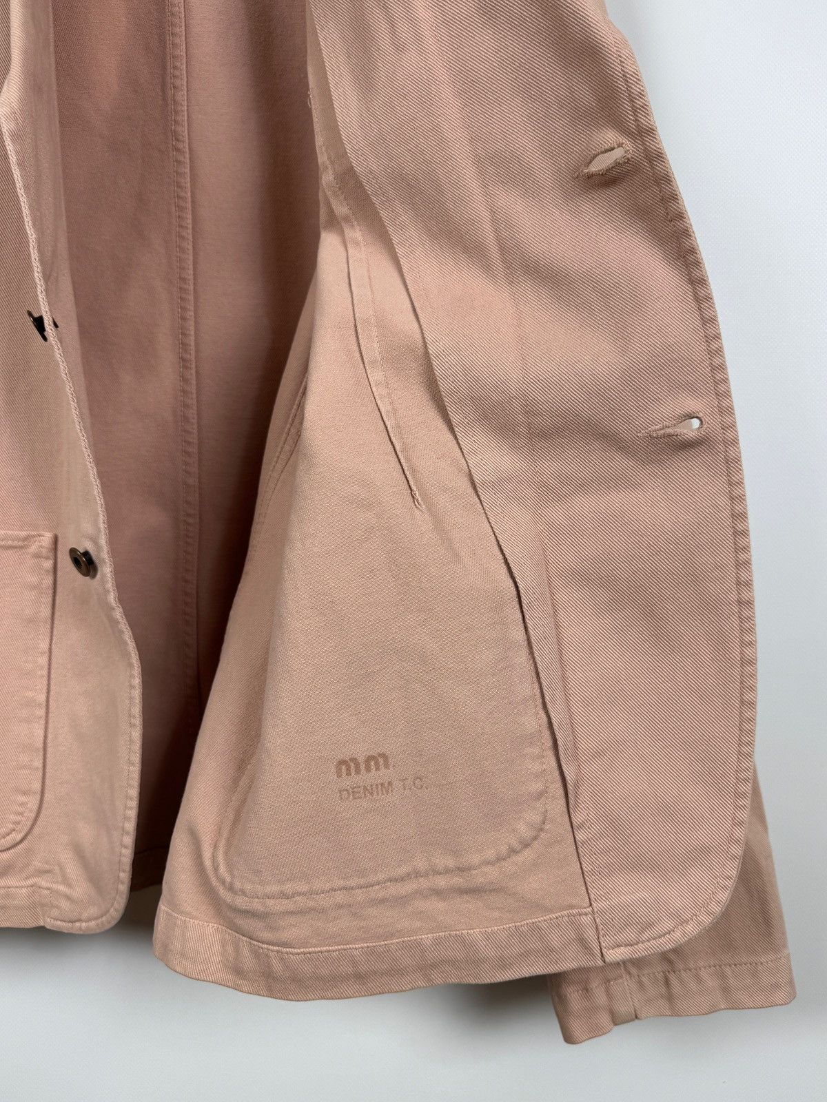 Miu Miu 00s Vintage Miu Miu by Prada Denim T.C. Pink Blazer Jacket Size US M / EU 48-50 / 2 - 21 Thumbnail
