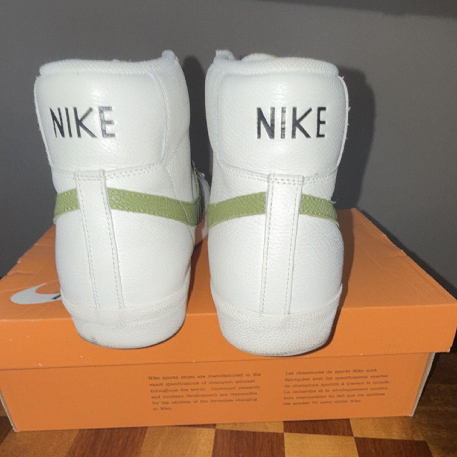 Nike Nike Blazer Mid '77 Vintage White Green Asparagus Snakeskin Size US 14 / EU 47 - 4 Thumbnail