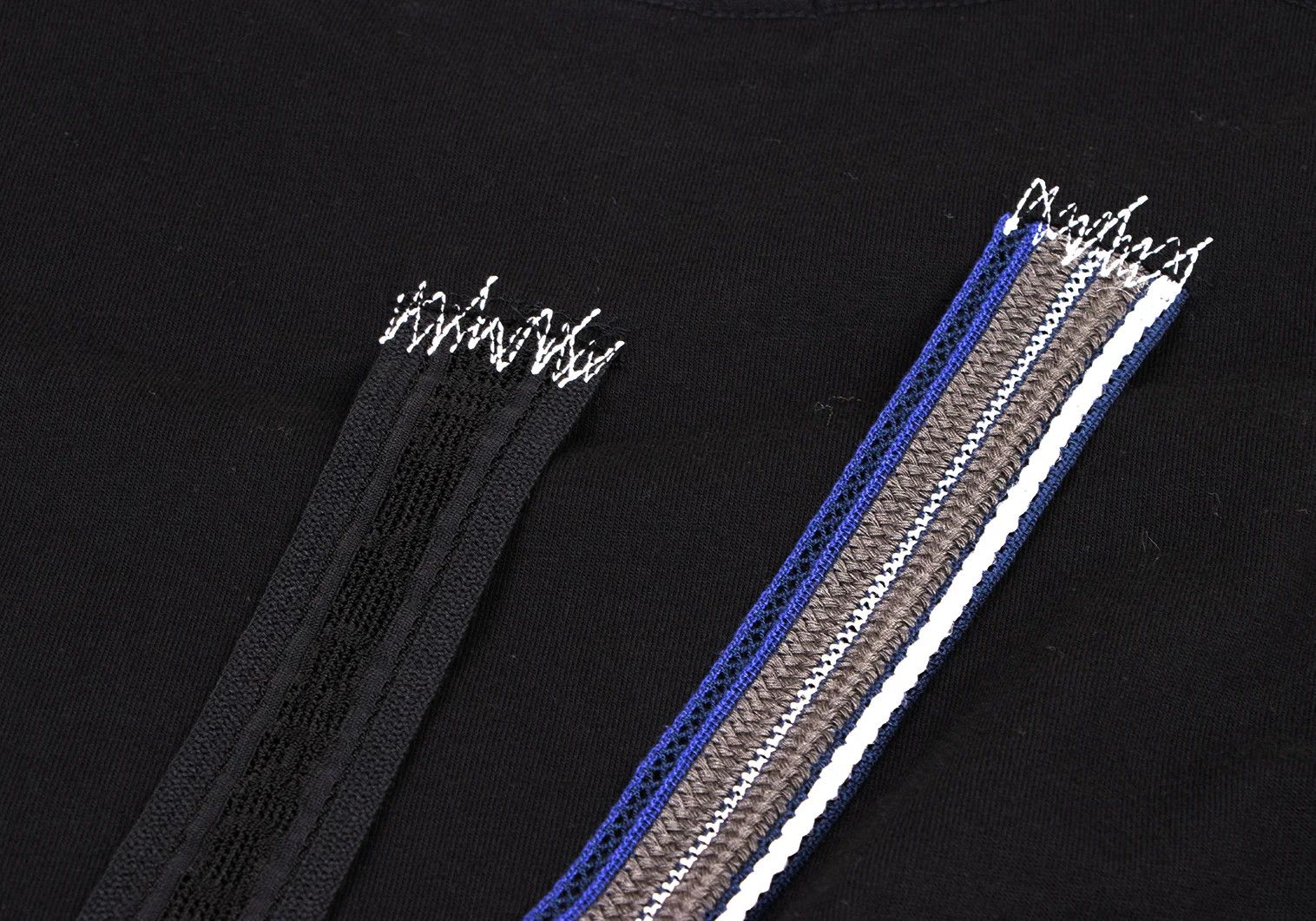 Yohji Yamamoto Tape-Decorated T-Shirt in Black, Size 2 Size US M / EU 48-50 / 2 - 3 Thumbnail
