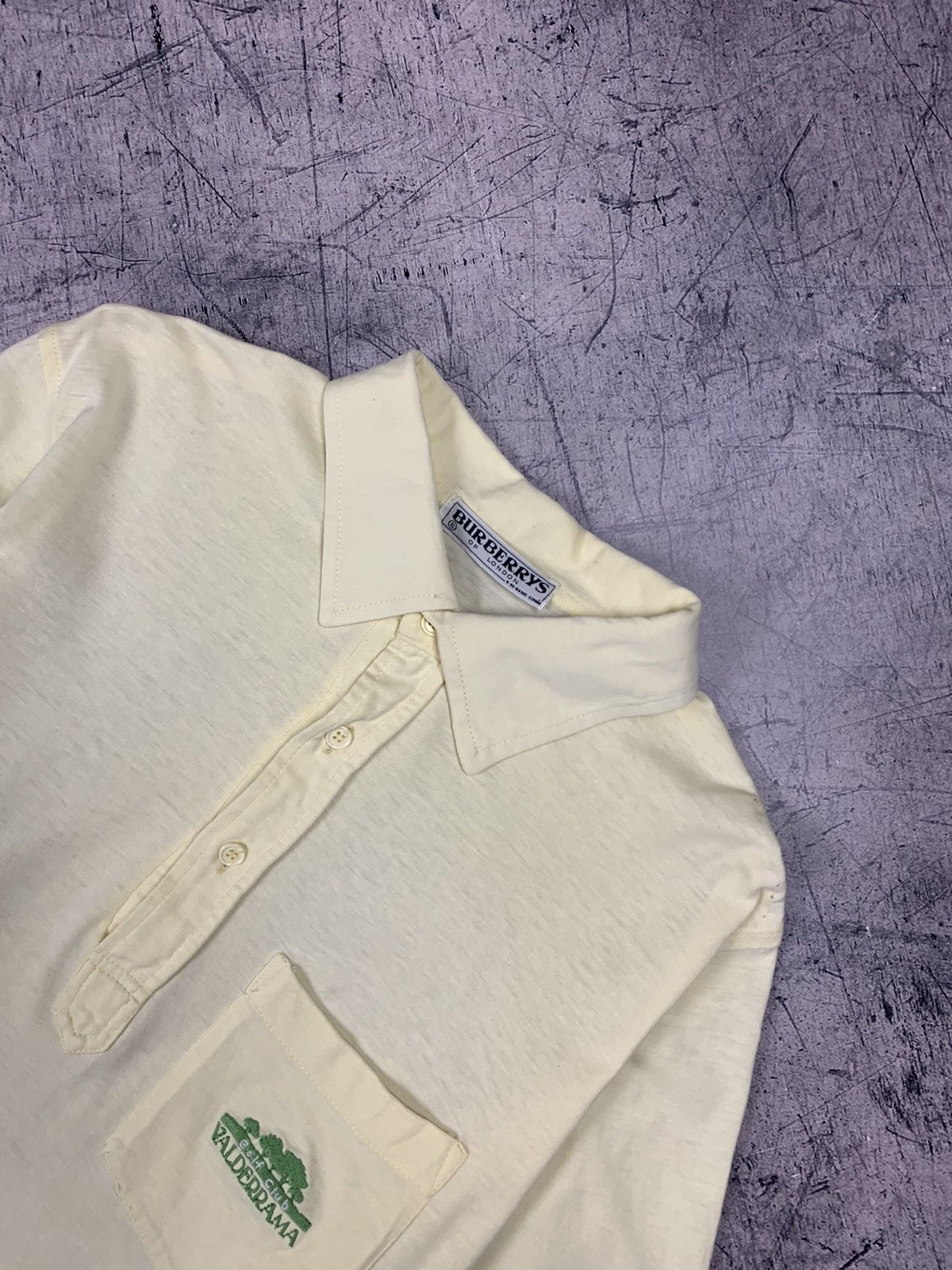 Burberry Vintage Burberrys Luxury Polo Shirt 90s Embroidered Logo Old Size US L / EU 52-54 / 3 - 2 Thumbnail