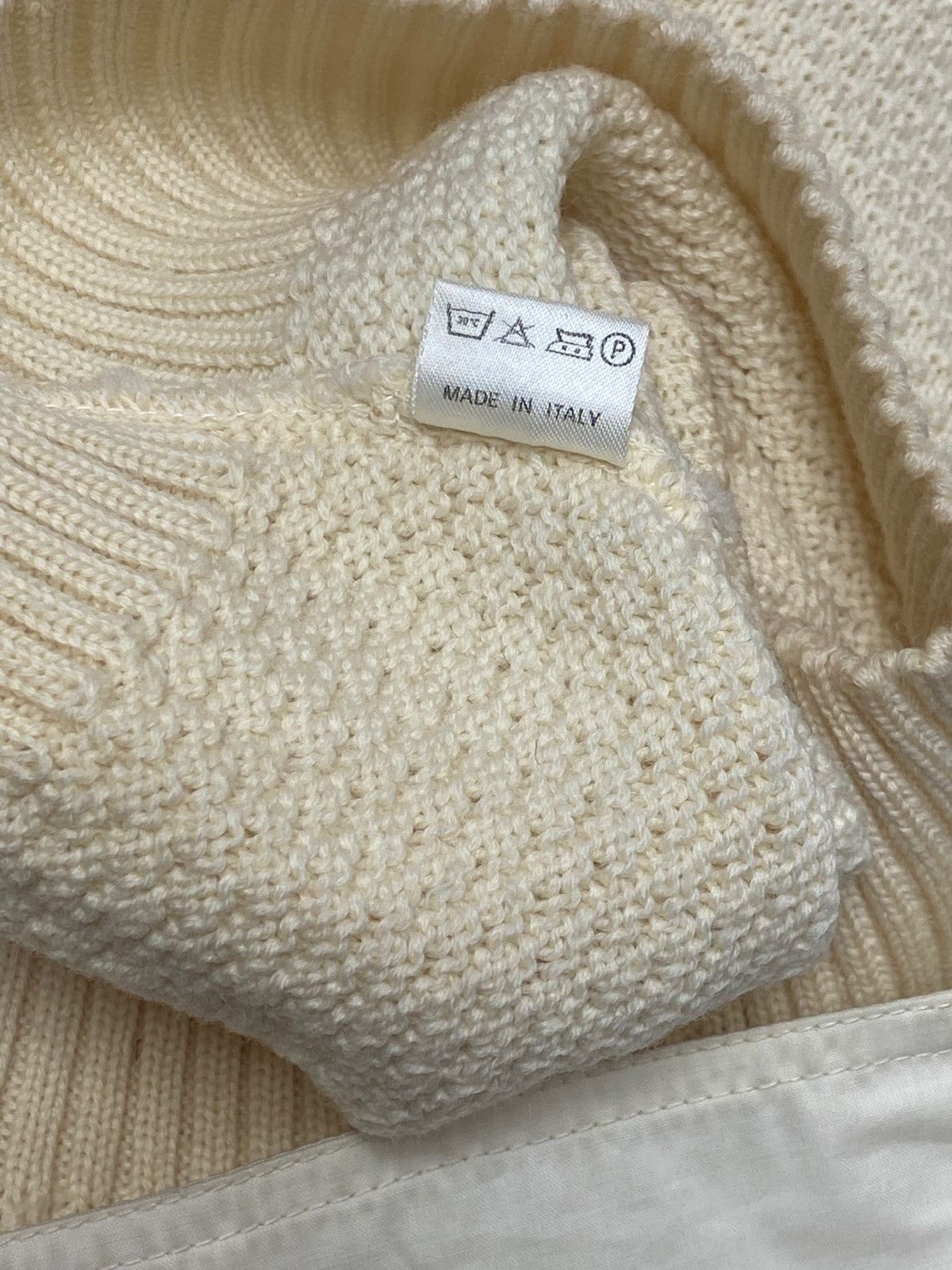 Louis Feraud 90s Vintage LOUIS FERAUD Beige Creme Sweater Size US M / EU 48-50 / 2 - 8 Thumbnail