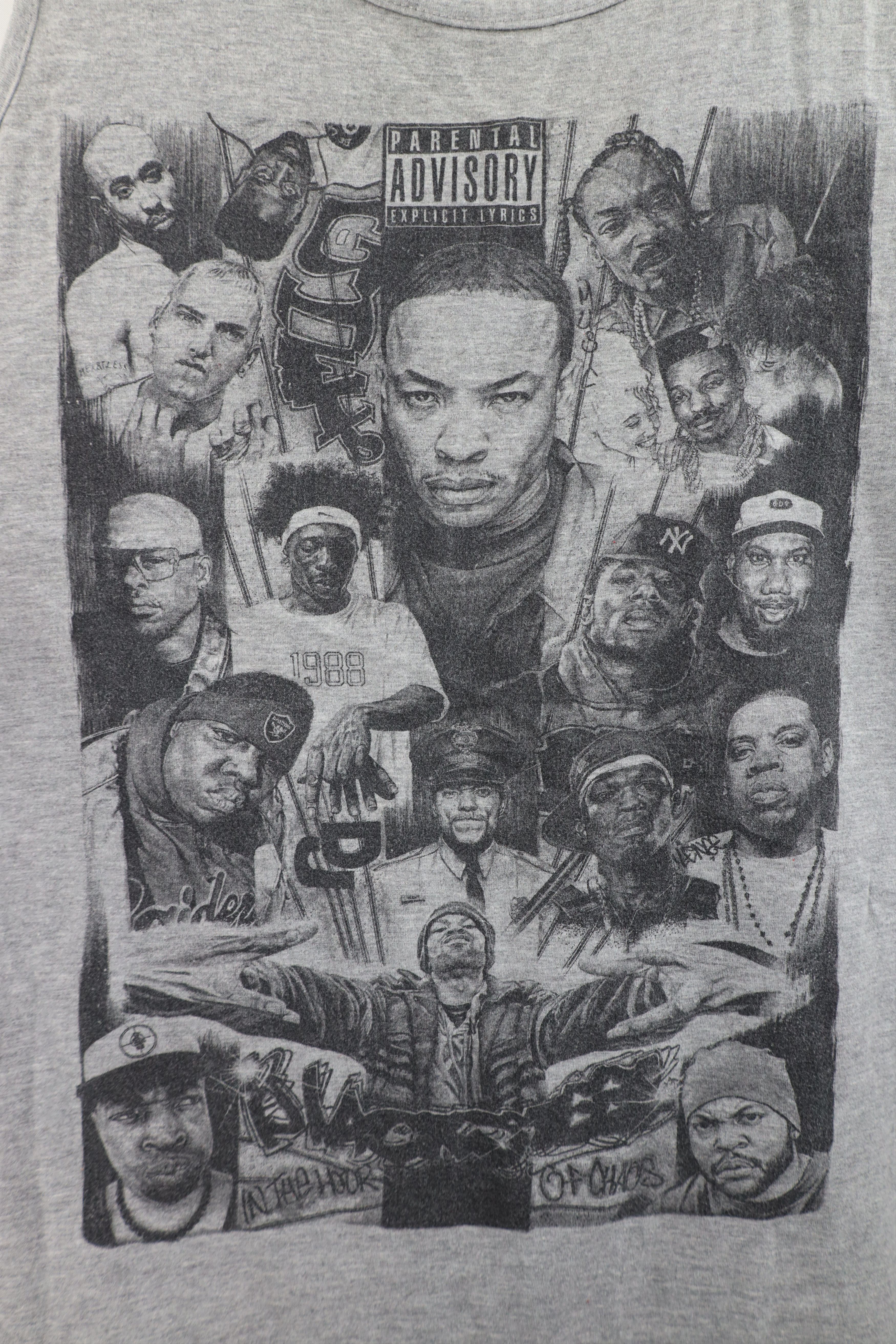 Vintage Vintage Y2K Streetwear Rap Steez Tank Top T-Shirt Gray Size US L / EU 52-54 / 3 - 4 Thumbnail