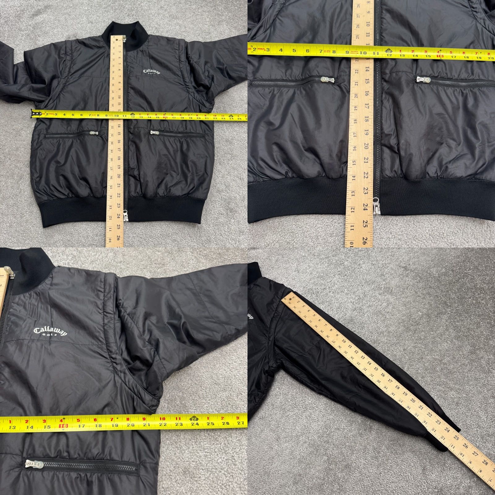 Callaway Callaway Golf Warmsport Windbreaker Bomber Jacket Mens Medium Black Full Zip Size US M / EU 48-50 / 2 - 9 Thumbnail