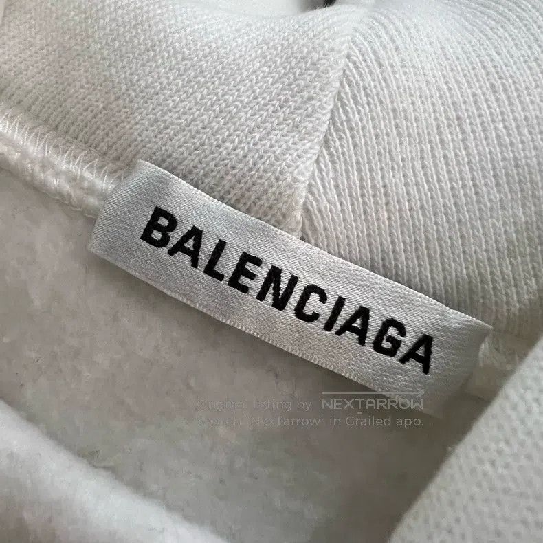 Balenciaga Balenciaga White wheat logo sweatshirt Size US S / EU 44-46 / 1 - 2 Thumbnail