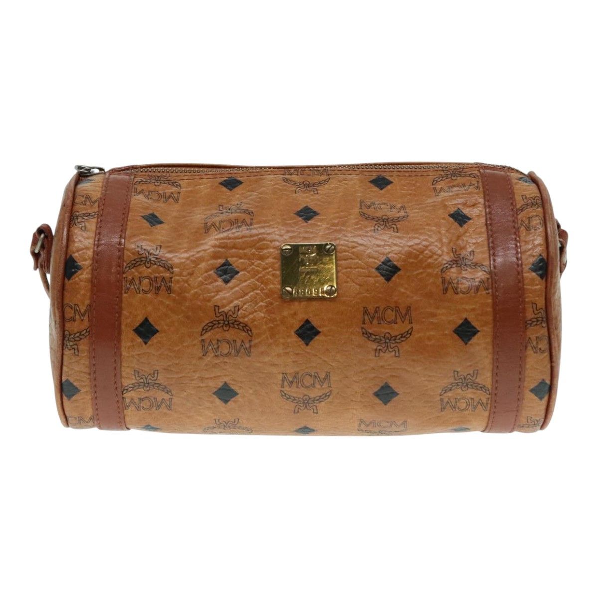 MCM Visetos Brown Canvas Shoulder Bag (Pre-Owned) Size ONE SIZE - 1 Thumbnail