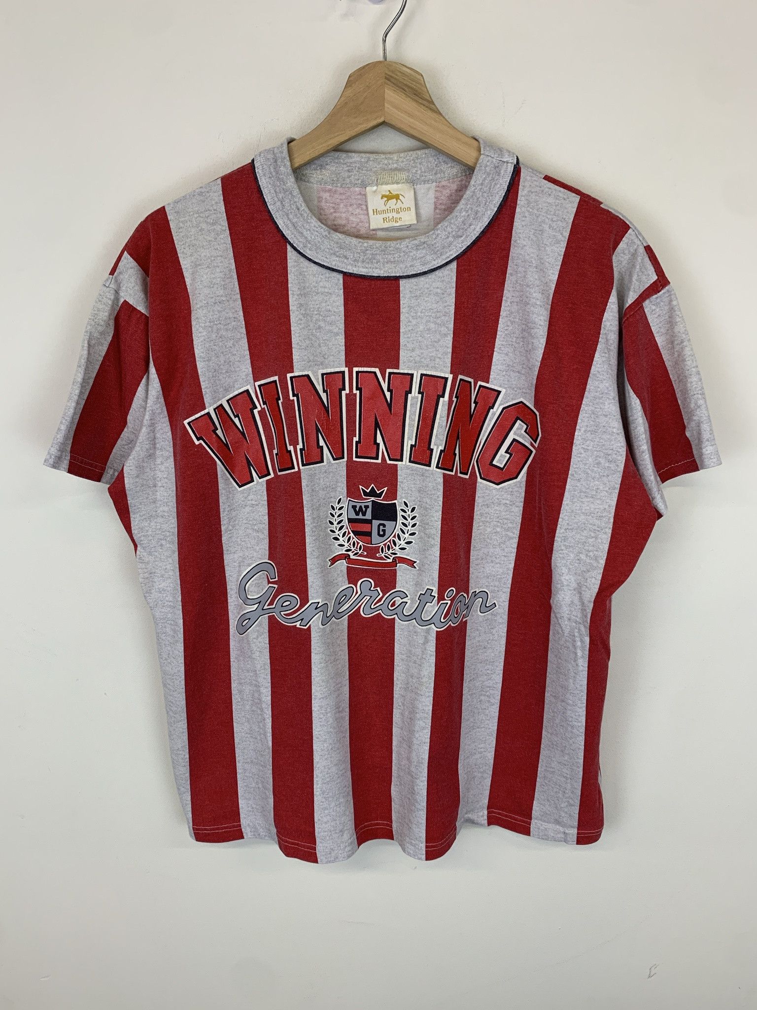 Vintage Vintage 1990s Winning Generation Striped Shirt Size M Size US M / EU 48-50 / 2 - 1 Thumbnail