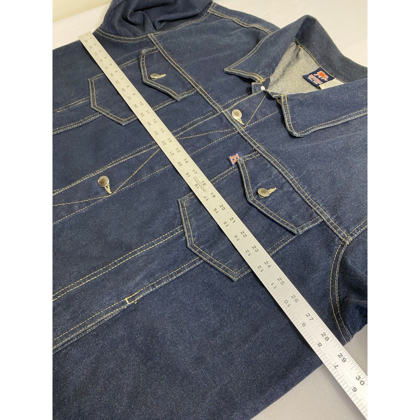 Rock Revival Vintage Revival Lion Mens XXL Dark Denim Jean Jacket 90s Size US XXL / EU 58 / 5 - 8 Thumbnail