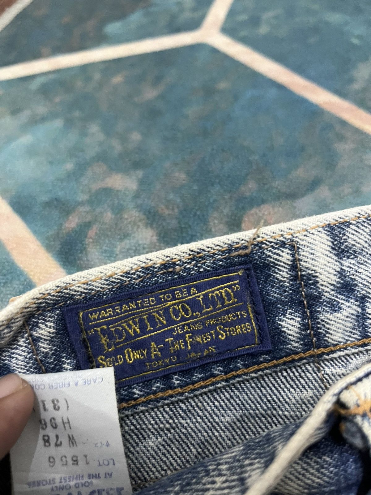 Japanese Brand 💥PURE VINTAGE Edwin Tokyo 80s Cut Jeans Size US 31 - 11 Thumbnail