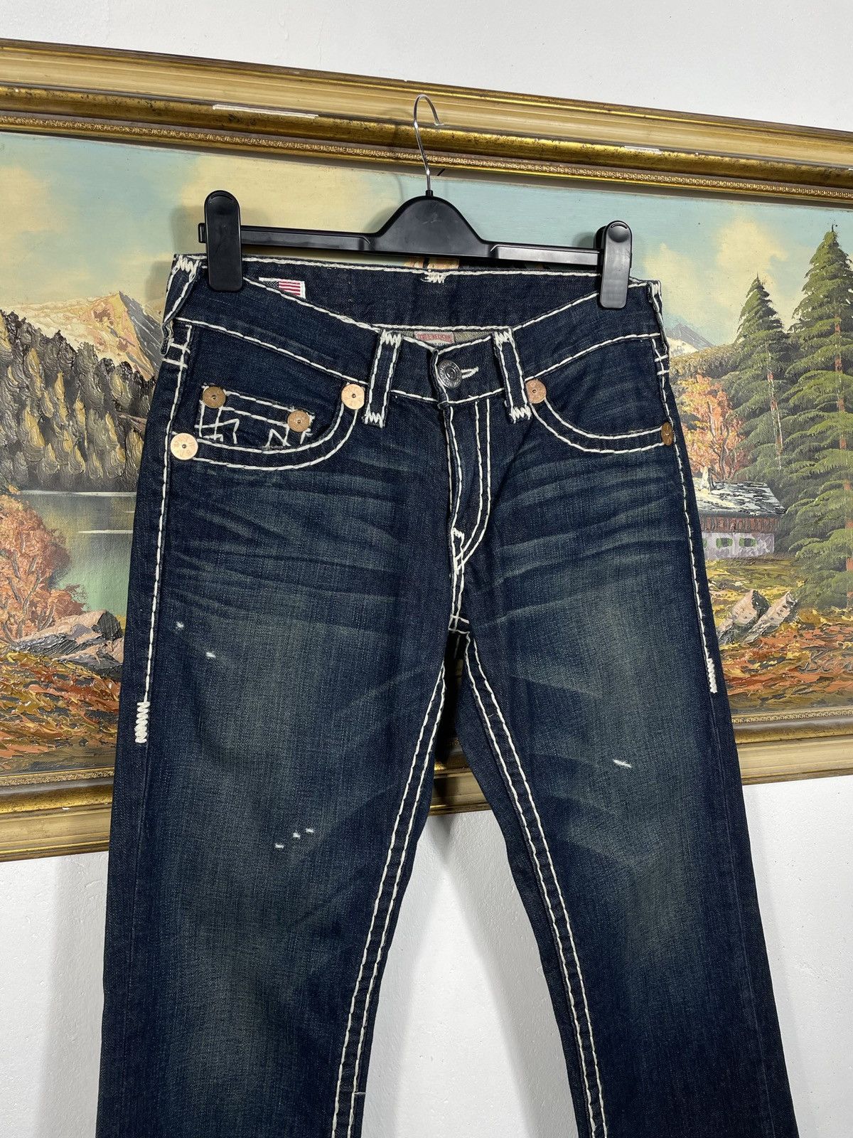True Religion × Vintage True Religion Vintage Y2k Denim Jeans Trousers Pants Swag Size US 31 - 5 Thumbnail