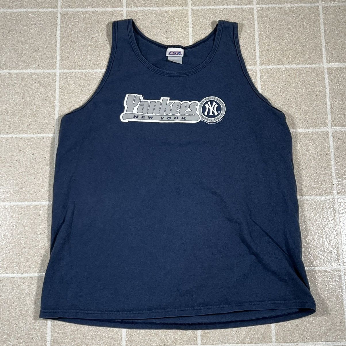 CSA VINTAGE Y2K New York Yankees Tank Top L Blue Baseball MLB Size US L / EU 52-54 / 3 - 1 Thumbnail