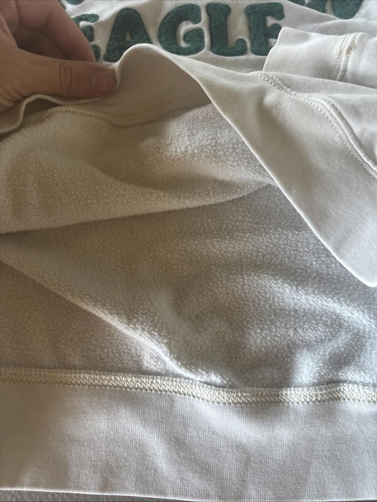 American Eagle Outfitters American Eagle Sweatshirt Women Small Gray Green Sweater Size S / US 4 / IT 40 - 4 Thumbnail