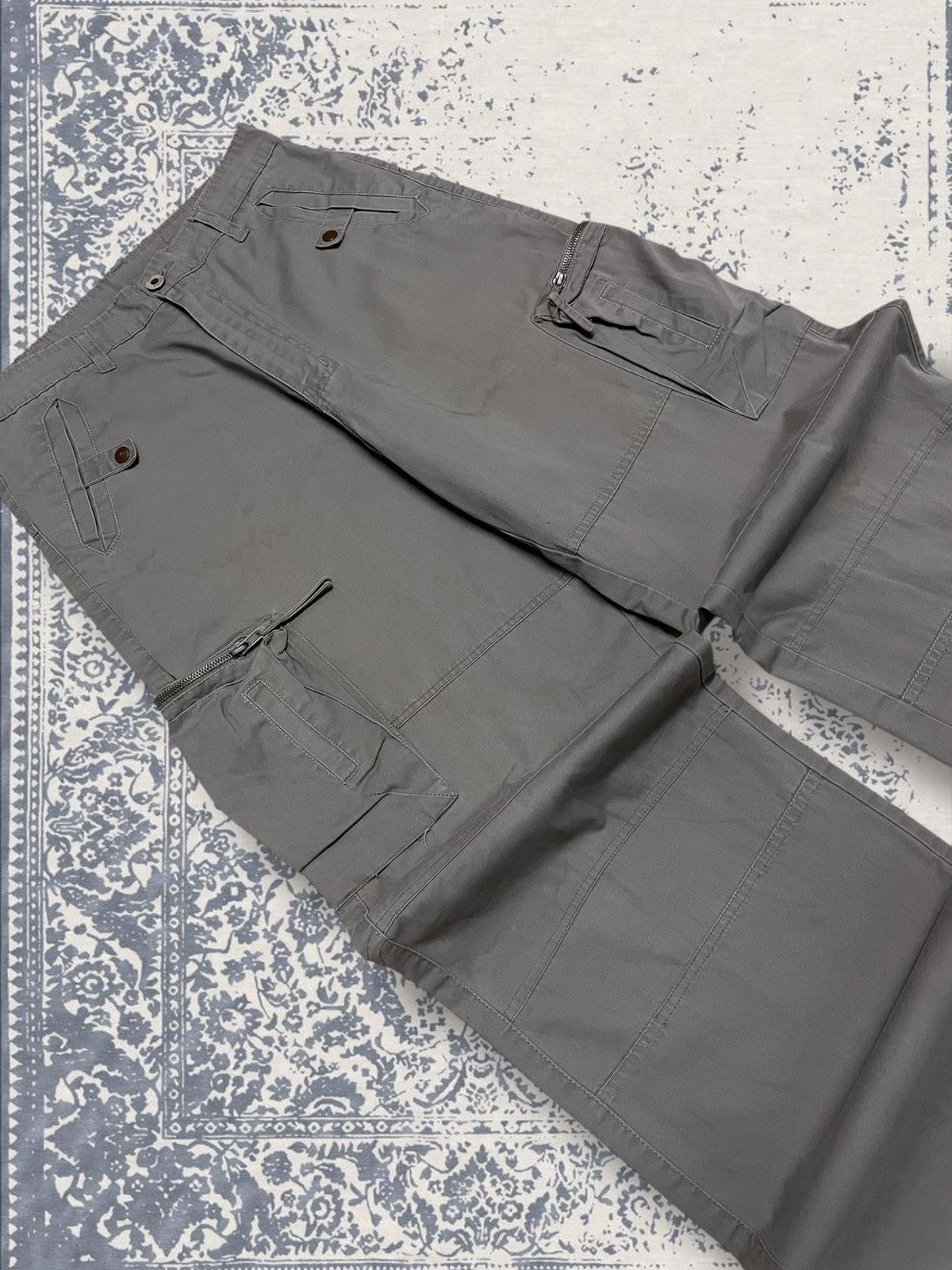 Designer × Japanese Brand × Vintage Vintage 1990s Japan Designer No Brake Cargo Multipcoket Pant Size US 29 - 7 Thumbnail