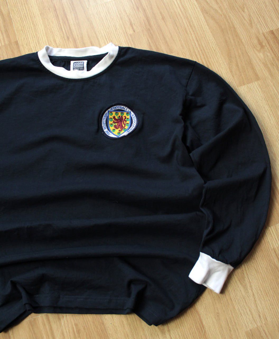 Vintage 🔥 1960s Scotland Retro Long Sleeve Jersey Shirt Score Draw Size US XL / EU 56 / 4 - 2 Thumbnail