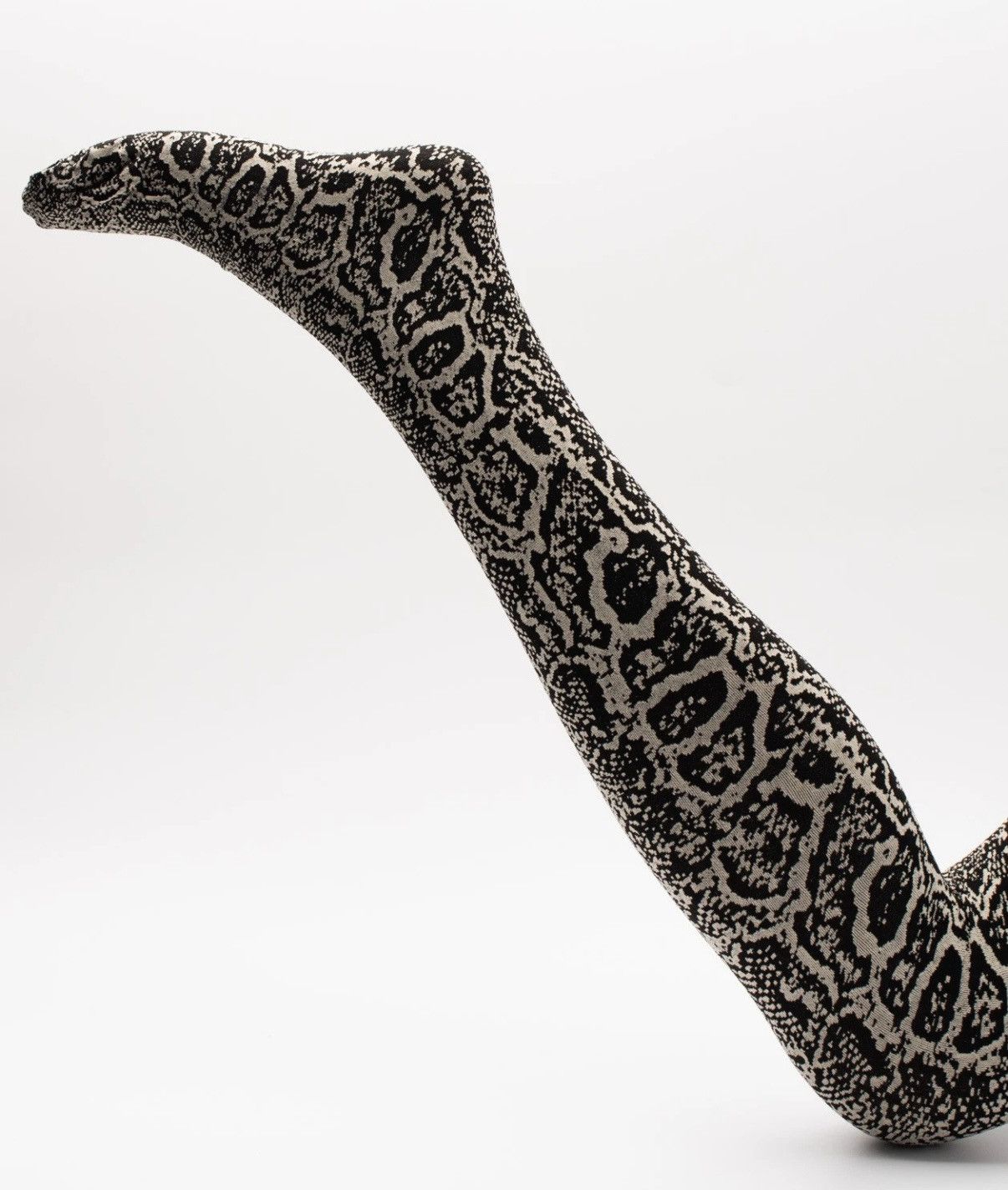 Wolford NWT - Wolford Knit Botched Snakeskin Tights Size 24" / US 00 / IT 34 - 1 Thumbnail