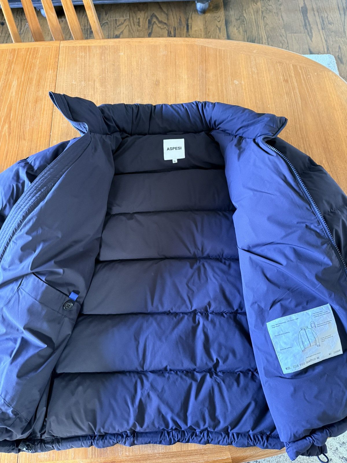 Aspesi Aspesi Down Jacket in Dark Navy Size US XL / EU 56 / 4 - 5 Thumbnail