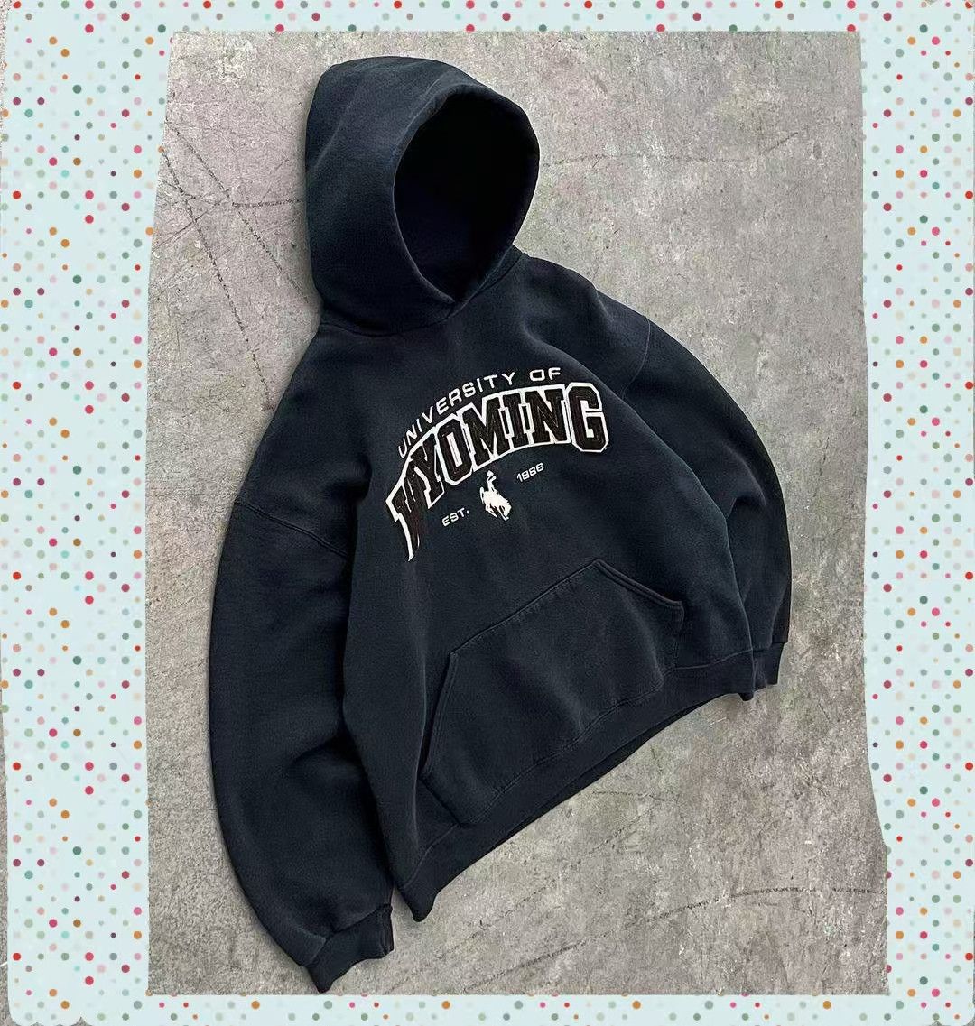 Vintage Relaxed-fit printed hooded sweatshirt Size US M / EU 48-50 / 2 - 2 Thumbnail