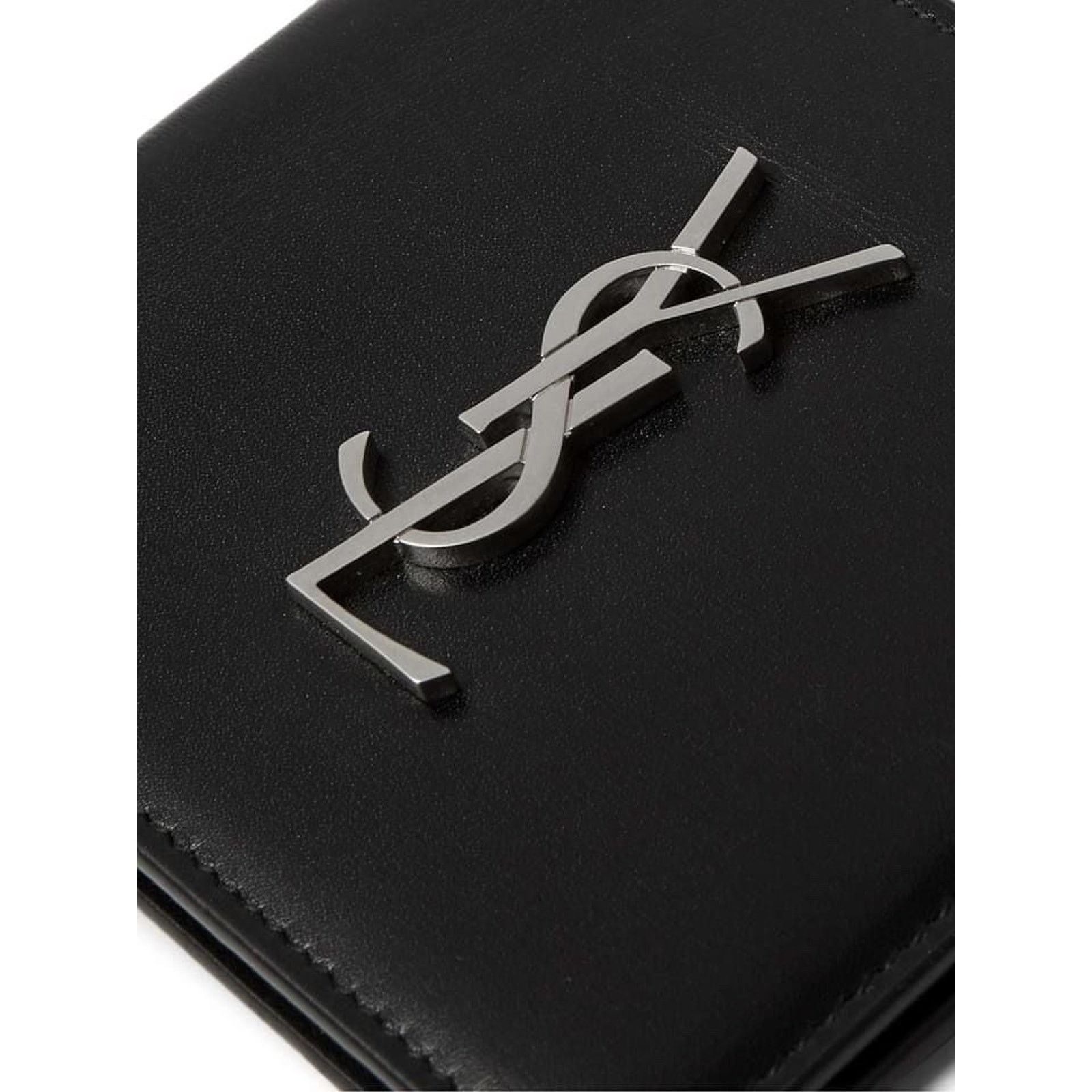 Yves Saint Laurent Saint Laurent Men YSL Silver Metal Logo Card Bi-Fold Wallet Size ONE SIZE - 7 Thumbnail